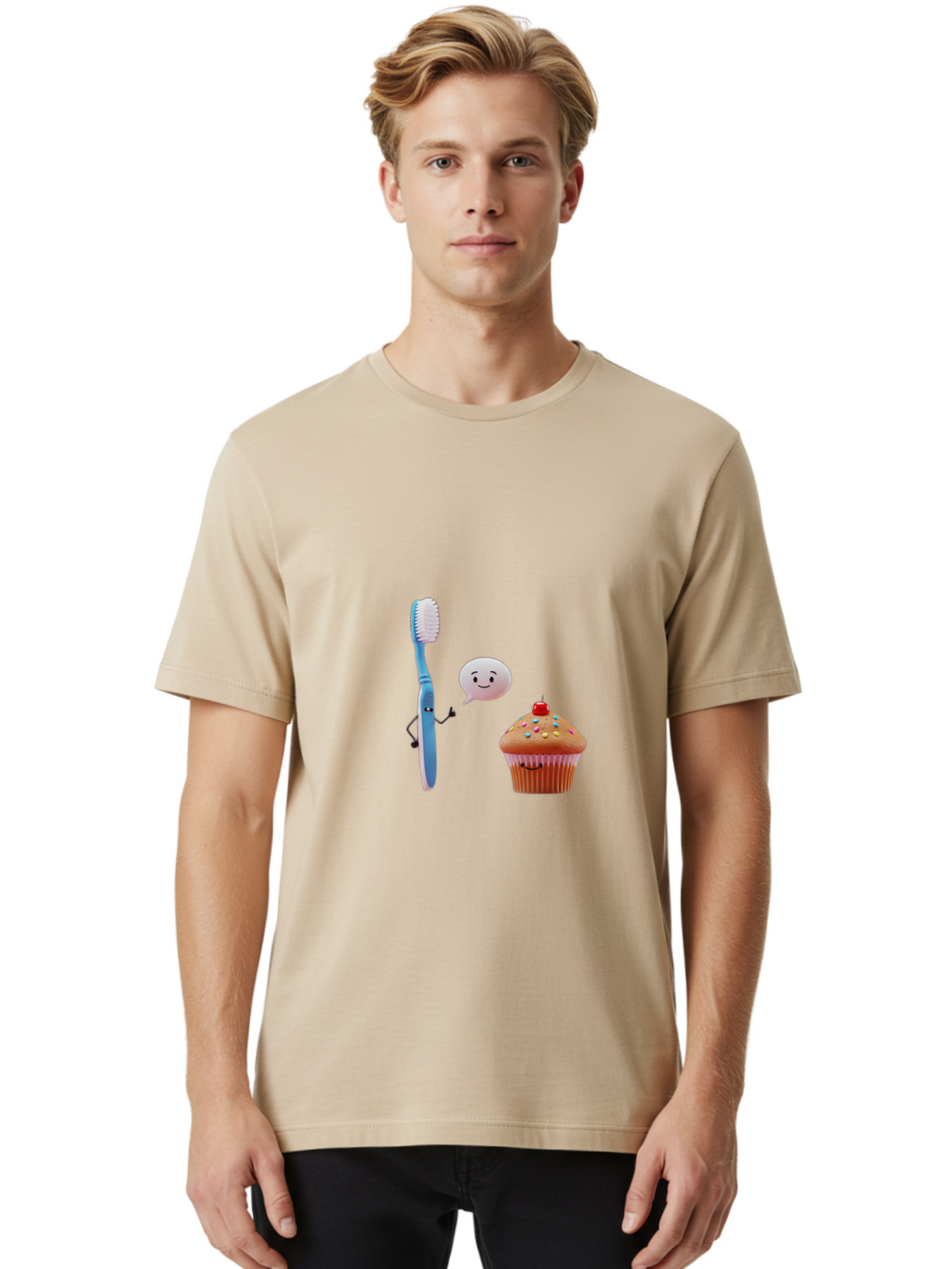 Toothbrush-And-Cupcake Men'S Graphic Tee, 100% Cotton, Comfortable Casual Summer Wear, Machine Washable, Vintage Camera, Old Camera, Antique Camera, Black Camera, Classic Photography, Photography Equipment, Nostalgic Device, Film Camera, Ban814