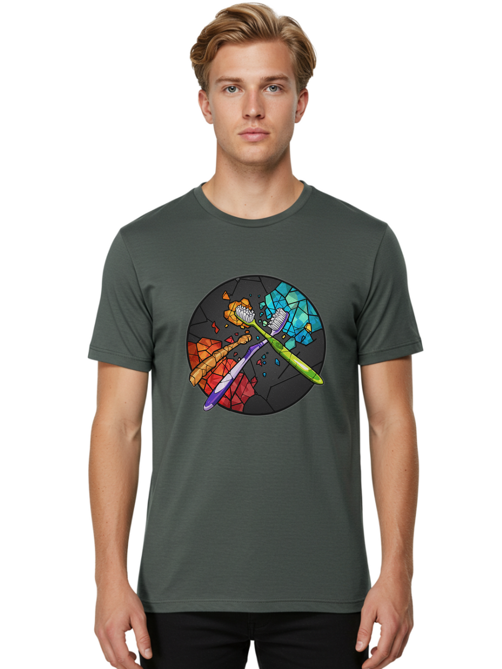 Toothbrushes Men'S Graphic Tee, 100% Cotton, Comfortable Casual Summer Wear, Machine Washable, Vintage Camera, Old Camera, Antique Camera, Black Camera, Classic Photography, Photography Equipment, Nostalgic Device, Film Camera, Camera Art Ban816