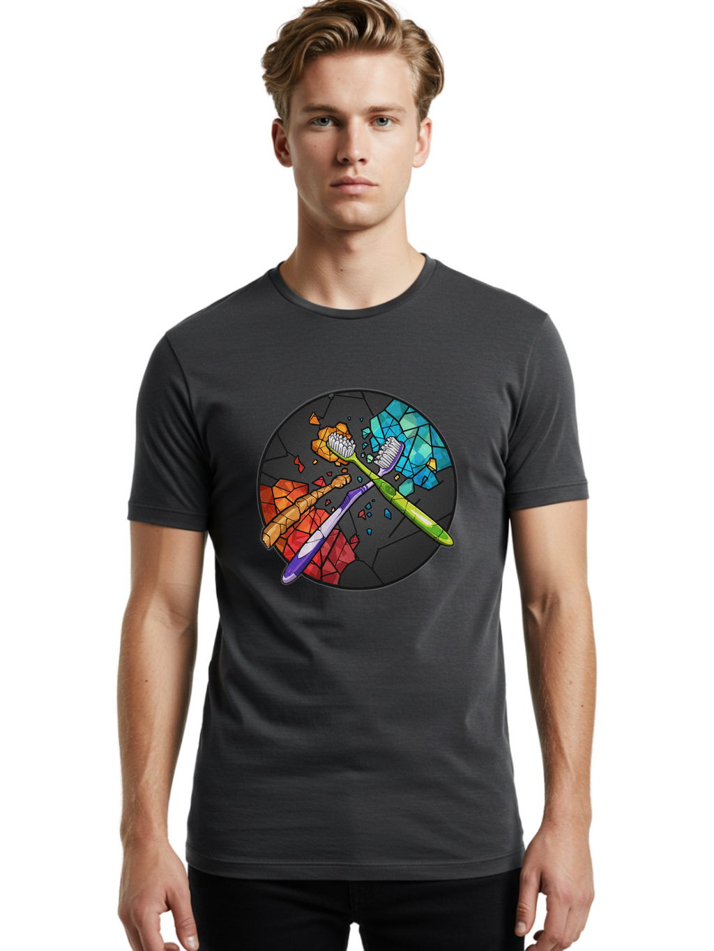 Toothbrushes Men'S Graphic Tee, 100% Cotton, Comfortable Casual Summer Wear, Machine Washable, Vintage Camera, Old Camera, Antique Camera, Black Camera, Classic Photography, Photography Equipment, Nostalgic Device, Film Camera, Camera Art Ban816