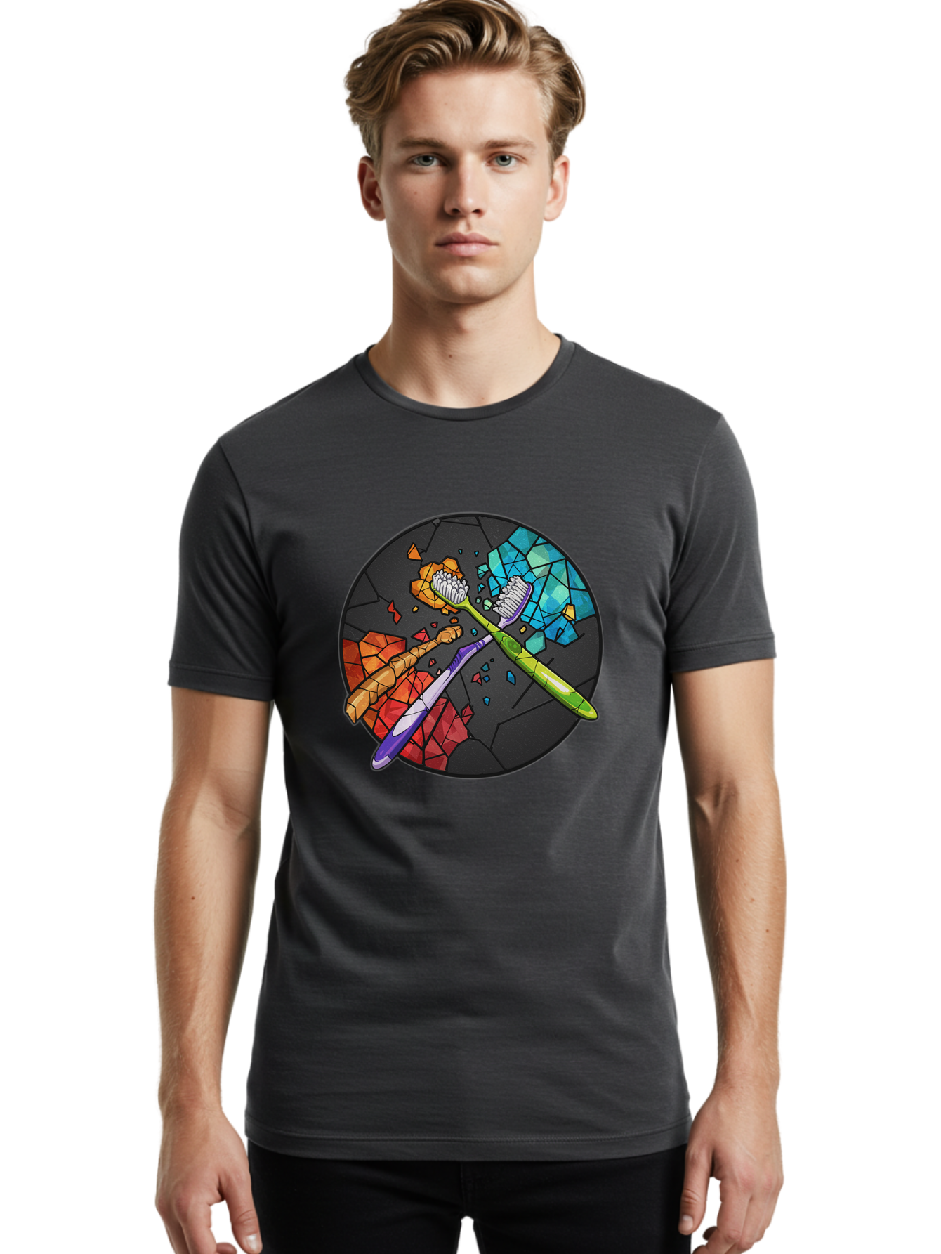 Toothbrushes Men'S Graphic Tee, 100% Cotton, Comfortable Casual Summer Wear, Machine Washable, Vintage Camera, Old Camera, Antique Camera, Black Camera, Classic Photography, Photography Equipment, Nostalgic Device, Film Camera, Camera Art Ban816