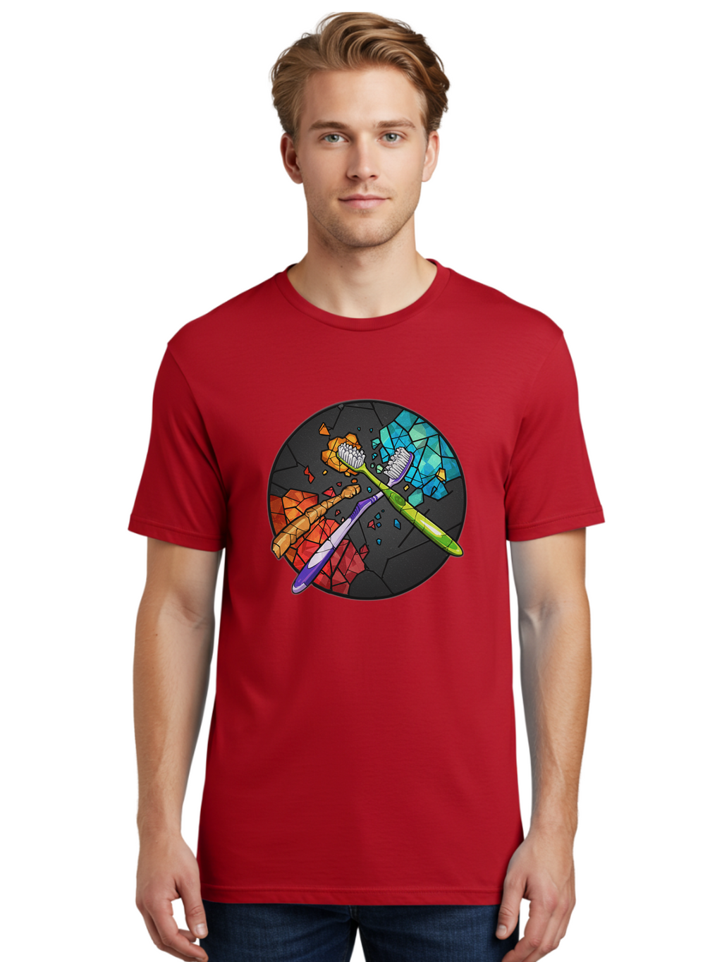 Toothbrushes Men'S Graphic Tee, 100% Cotton, Comfortable Casual Summer Wear, Machine Washable, Vintage Camera, Old Camera, Antique Camera, Black Camera, Classic Photography, Photography Equipment, Nostalgic Device, Film Camera, Camera Art Ban816