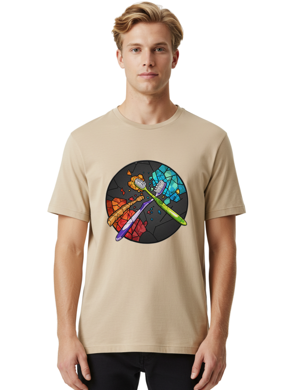 Toothbrushes Men'S Graphic Tee, 100% Cotton, Comfortable Casual Summer Wear, Machine Washable, Vintage Camera, Old Camera, Antique Camera, Black Camera, Classic Photography, Photography Equipment, Nostalgic Device, Film Camera, Camera Art Ban816