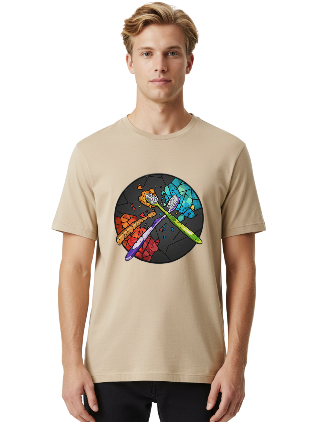 Toothbrushes Men'S Graphic Tee, 100% Cotton, Comfortable Casual Summer Wear, Machine Washable, Vintage Camera, Old Camera, Antique Camera, Black Camera, Classic Photography, Photography Equipment, Nostalgic Device, Film Camera, Camera Art Ban816