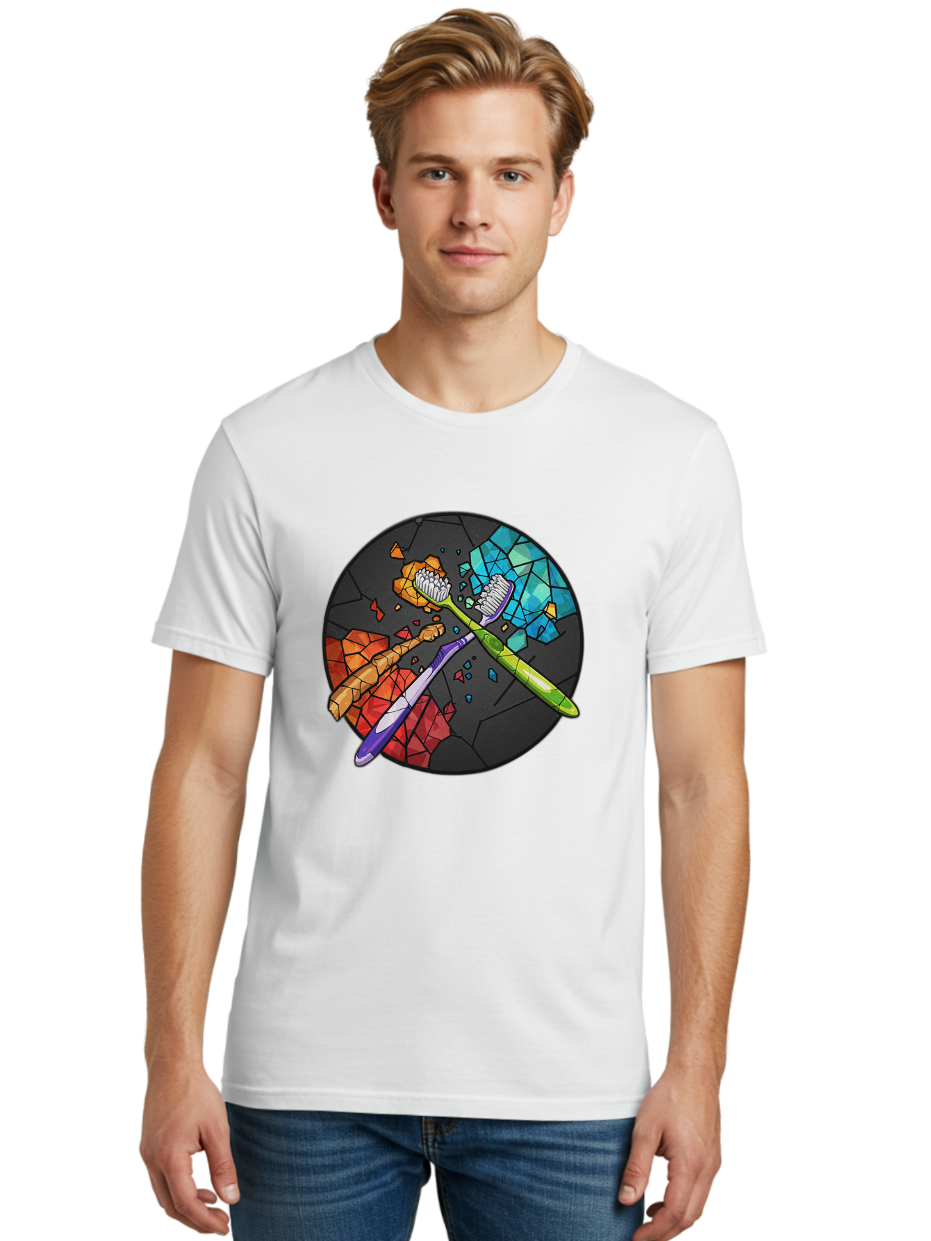 Toothbrushes Men'S Graphic Tee, 100% Cotton, Comfortable Casual Summer Wear, Machine Washable, Vintage Camera, Old Camera, Antique Camera, Black Camera, Classic Photography, Photography Equipment, Nostalgic Device, Film Camera, Camera Art Ban816