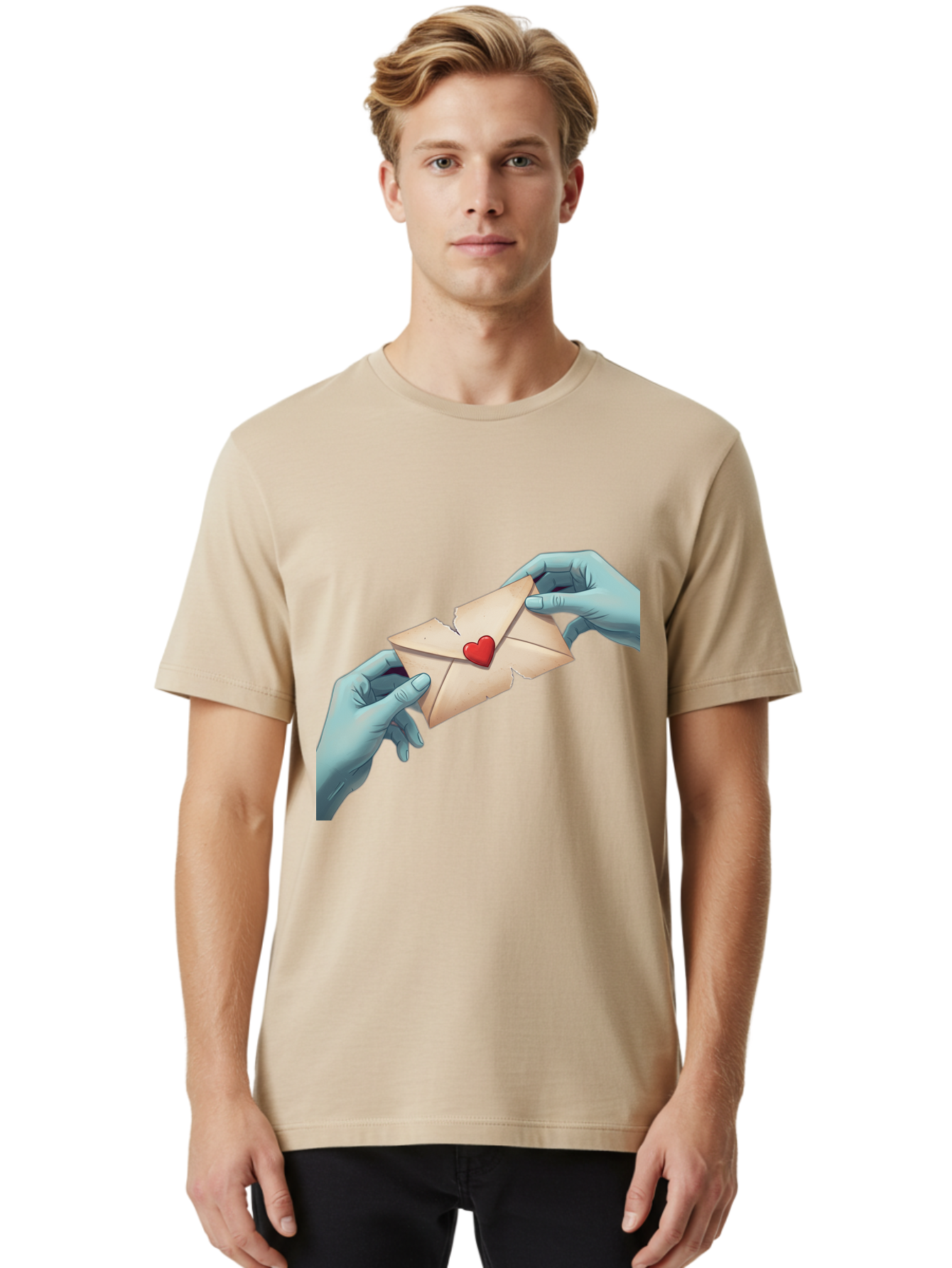 Torn-Envelope-Heart Men'S Graphic Tee, 100% Cotton, Comfortable Casual Summer Wear, Machine Washable, Vintage Camera, Old Camera, Antique Camera, Black Camera, Classic Photography, Photography Equipment, Nostalgic Device, Film Camera, Ban818