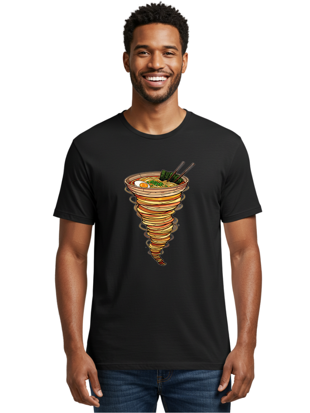 Tornado-Ramen-1 Men'S Graphic Tee, 100% Cotton, Comfortable Casual Summer Wear, Machine Washable, Vintage Camera, Old Camera, Antique Camera, Black Camera, Classic Photography, Photography Equipment, Nostalgic Device, Film Camera, Camera Art Ban819