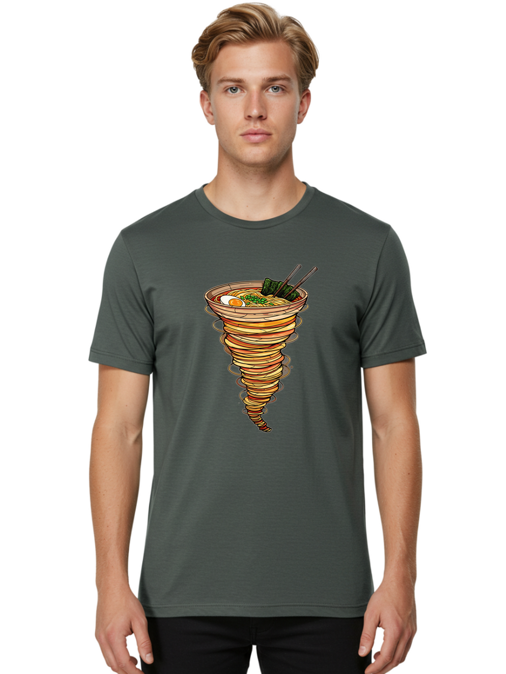 Tornado-Ramen-1 Men'S Graphic Tee, 100% Cotton, Comfortable Casual Summer Wear, Machine Washable, Vintage Camera, Old Camera, Antique Camera, Black Camera, Classic Photography, Photography Equipment, Nostalgic Device, Film Camera, Camera Art Ban819
