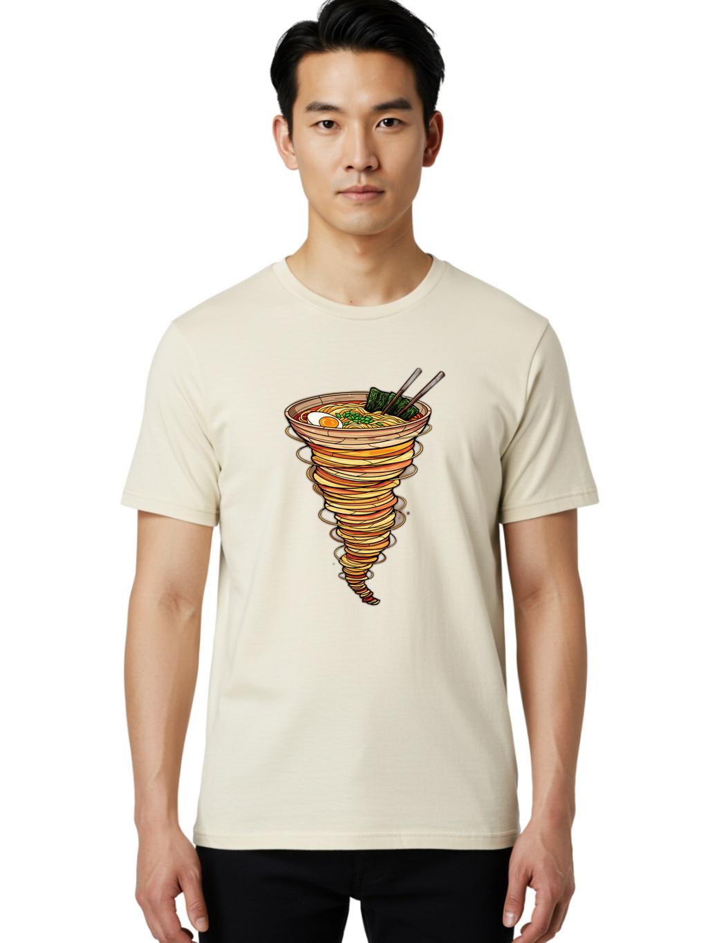 Tornado-Ramen-1 Men'S Graphic Tee, 100% Cotton, Comfortable Casual Summer Wear, Machine Washable, Vintage Camera, Old Camera, Antique Camera, Black Camera, Classic Photography, Photography Equipment, Nostalgic Device, Film Camera, Camera Art Ban819