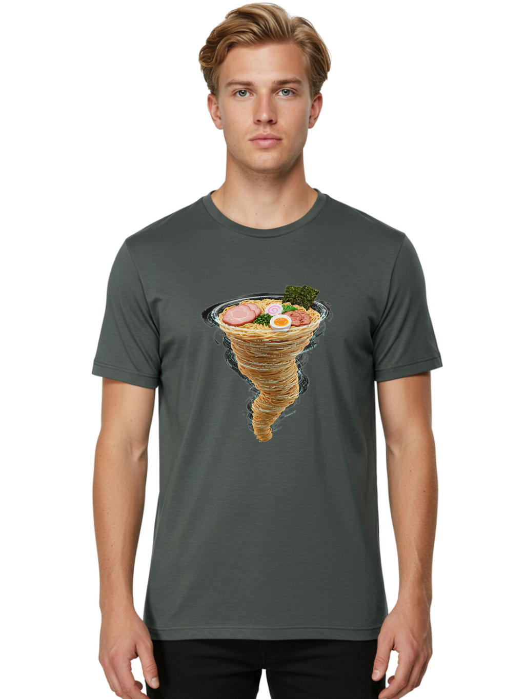 Tornado-Ramen-2 Men'S Graphic Tee, 100% Cotton, Comfortable Casual Summer Wear, Machine Washable, Vintage Camera, Old Camera, Antique Camera, Black Camera, Classic Photography, Photography Equipment, Nostalgic Device, Film Camera, Camera Art Ban820