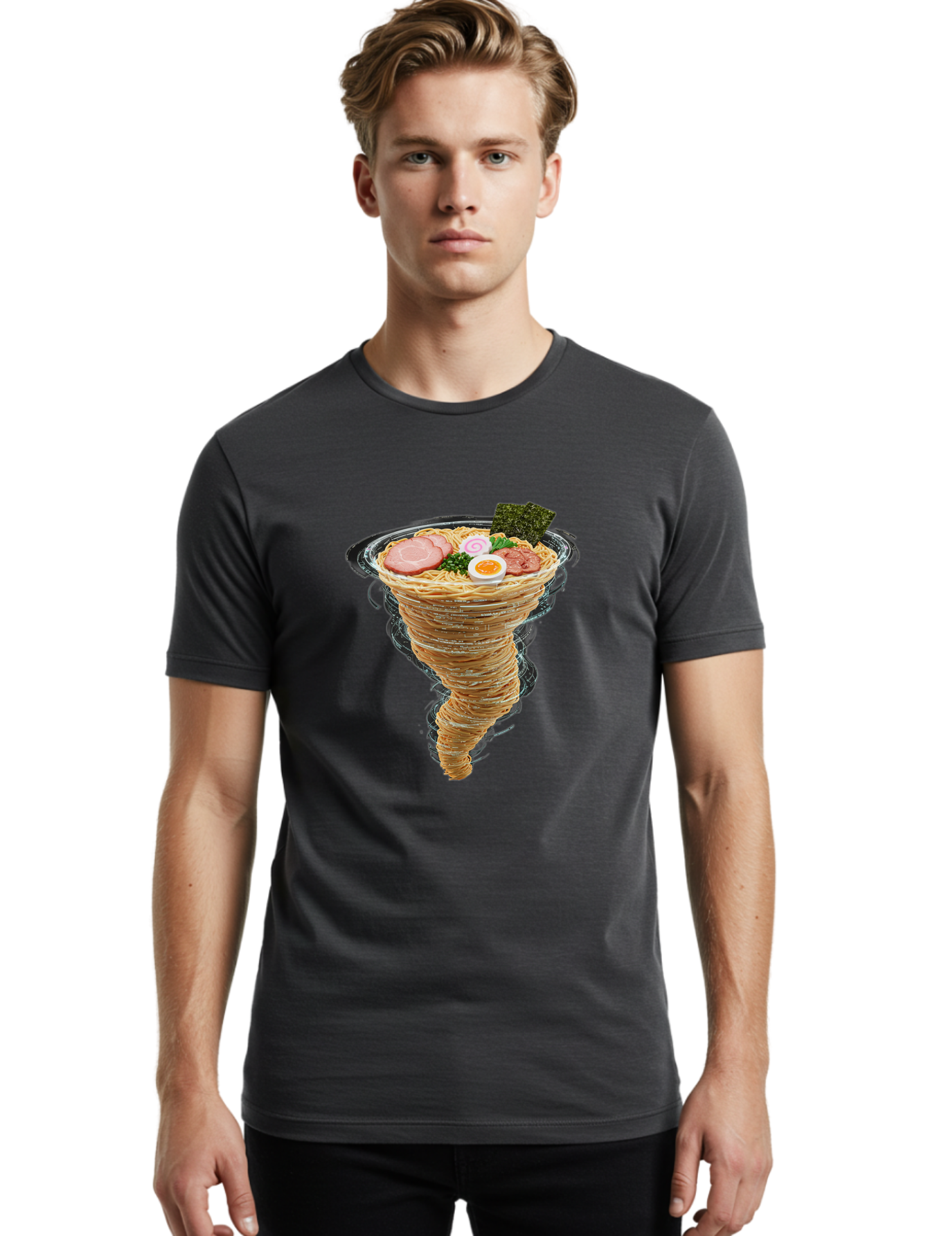 Tornado-Ramen-2 Men'S Graphic Tee, 100% Cotton, Comfortable Casual Summer Wear, Machine Washable, Vintage Camera, Old Camera, Antique Camera, Black Camera, Classic Photography, Photography Equipment, Nostalgic Device, Film Camera, Camera Art Ban820