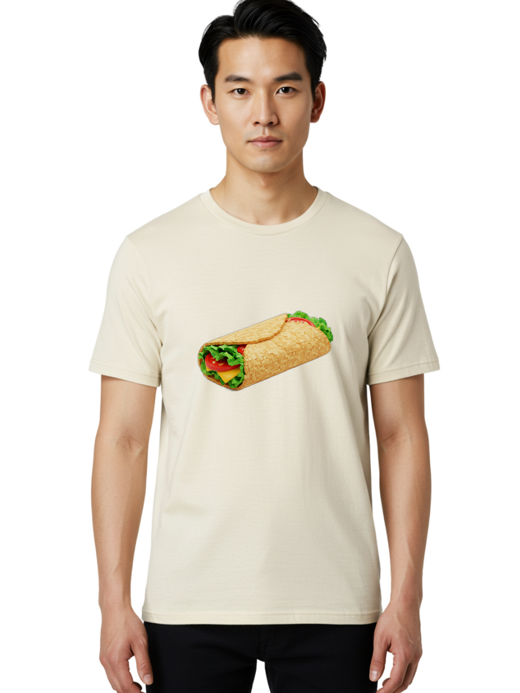 Tortilla-Wrap-1 Men'S Graphic Tee, 100% Cotton, Comfortable Casual Summer Wear, Machine Washable, Vintage Camera, Old Camera, Antique Camera, Black Camera, Classic Photography, Photography Equipment, Nostalgic Device, Film Camera, Camera Art Ban823