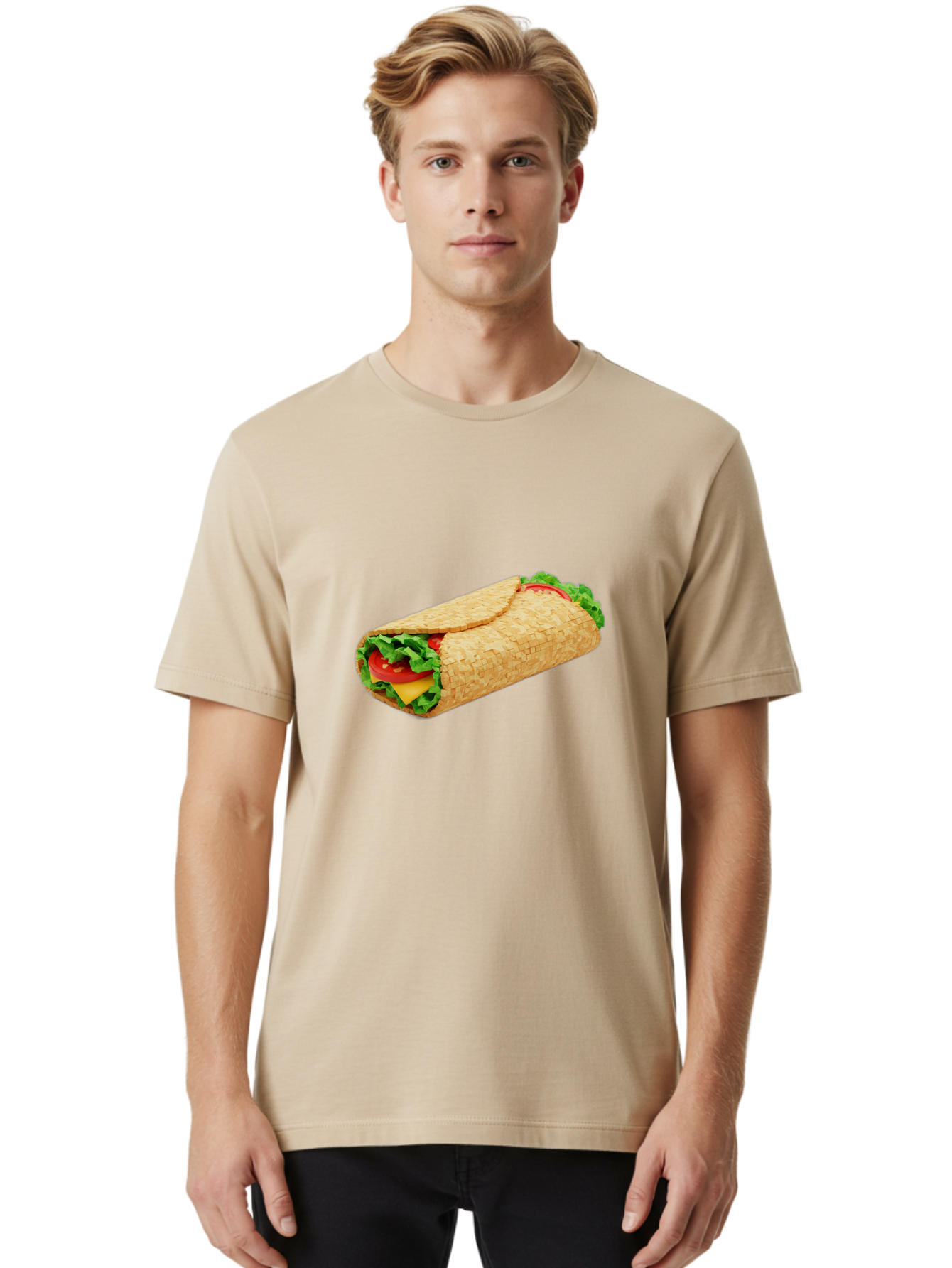 Tortilla-Wrap-1 Men'S Graphic Tee, 100% Cotton, Comfortable Casual Summer Wear, Machine Washable, Vintage Camera, Old Camera, Antique Camera, Black Camera, Classic Photography, Photography Equipment, Nostalgic Device, Film Camera, Camera Art Ban823