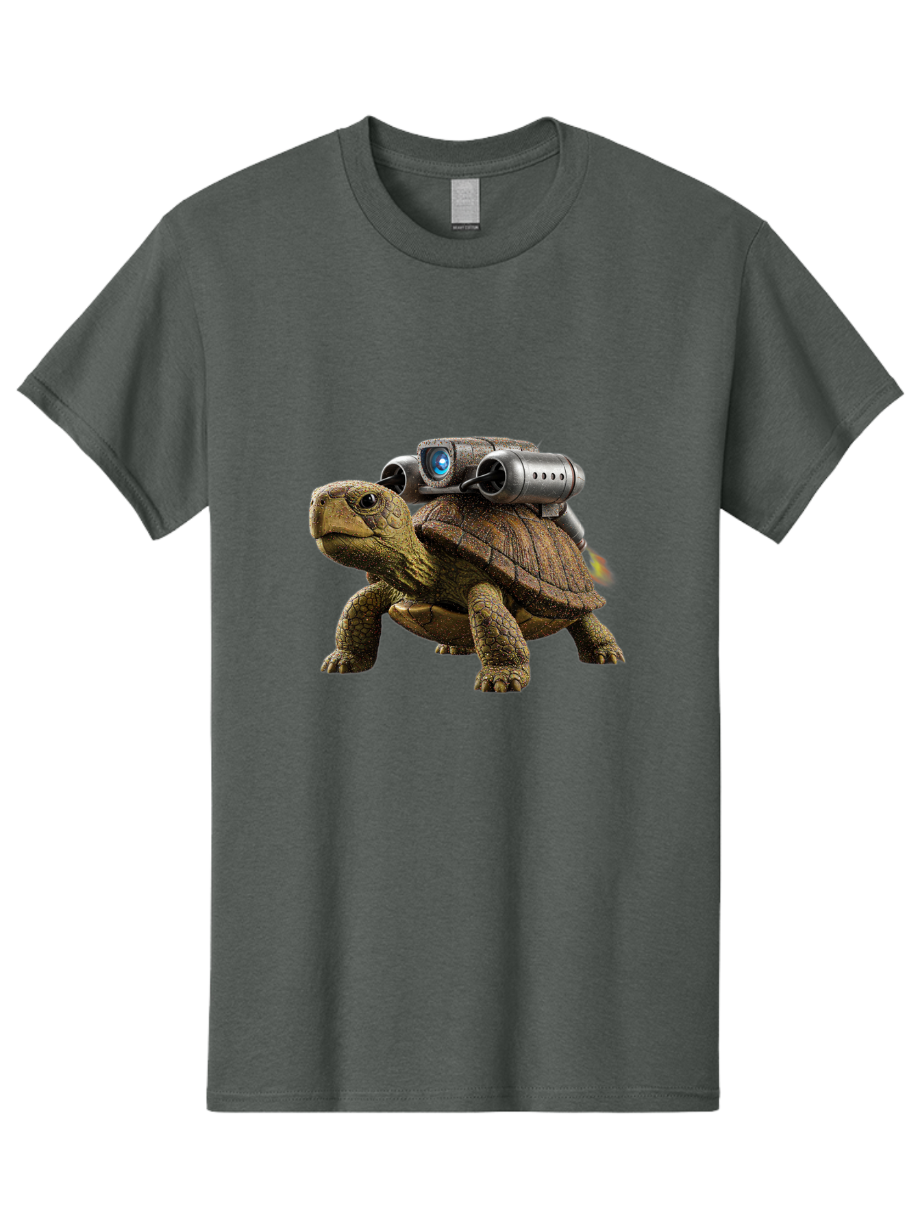 Tortoise-With-Rocket-1 Men'S Graphic Tee, 100% Cotton, Comfortable Casual Summer Wear, Machine Washable, Vintage Camera, Old Camera, Antique Camera, Black Camera, Classic Photography, Photography Equipment, Nostalgic Device, Film Camera, Ban825