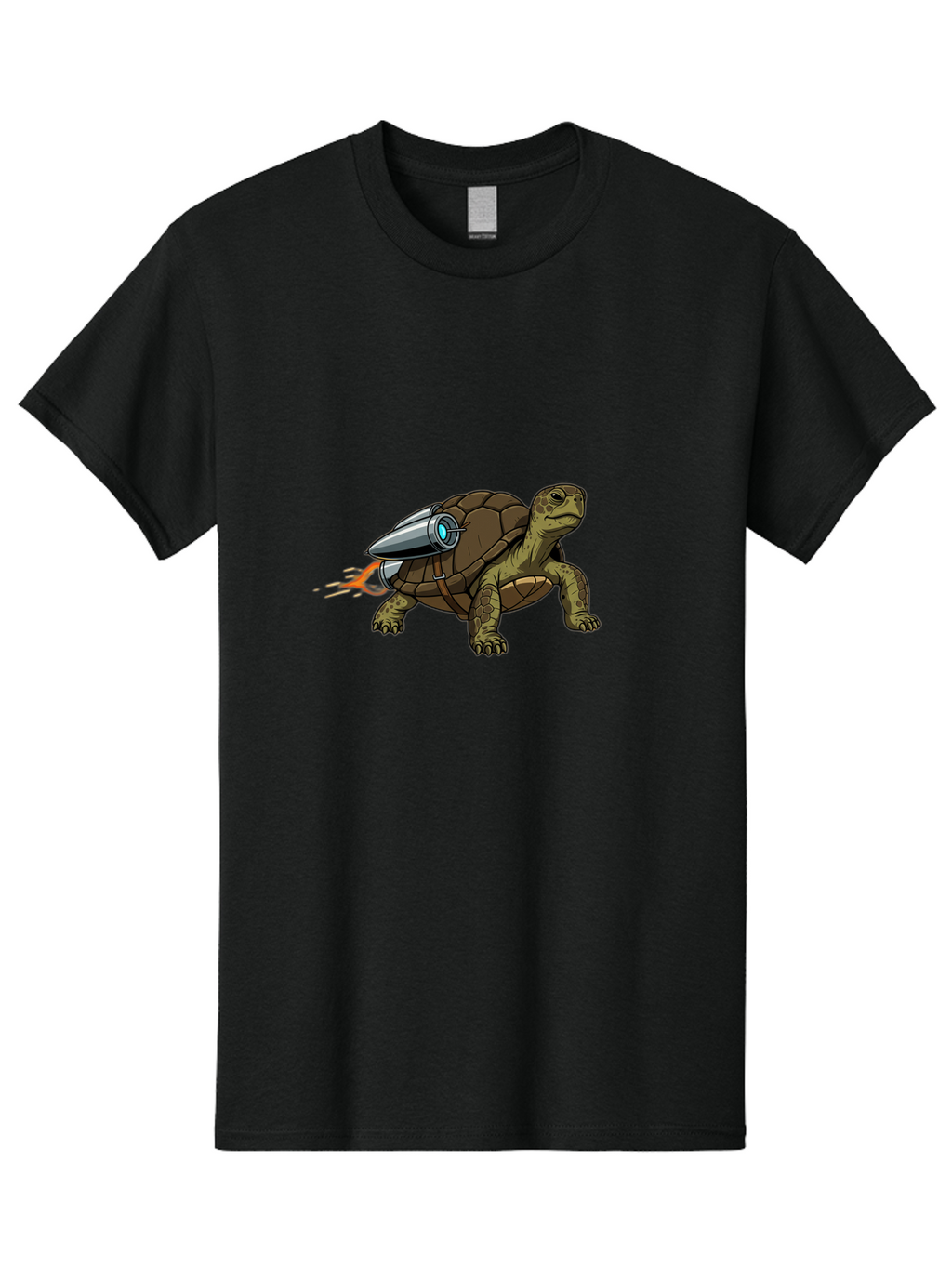 Tortoise-With-Rocket Men'S Graphic Tee, 100% Cotton, Comfortable Casual Summer Wear, Machine Washable, Vintage Camera, Old Camera, Antique Camera, Black Camera, Classic Photography, Photography Equipment, Nostalgic Device, Film Camera, Ban826