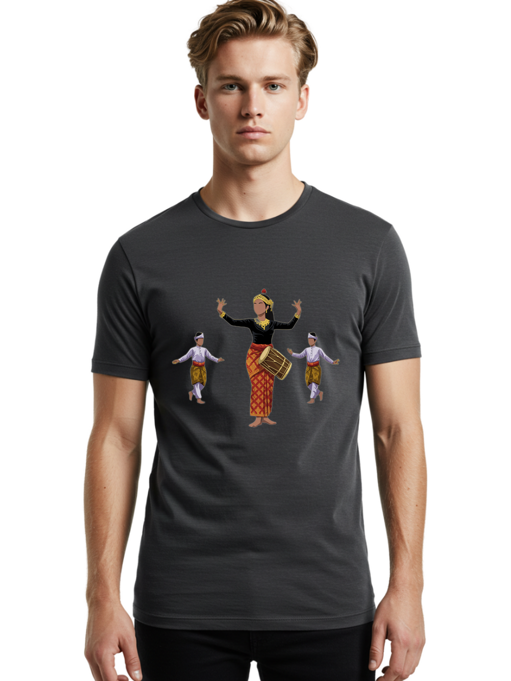 Traditional-Dancers Men'S Graphic Tee, 100% Cotton, Comfortable Casual Summer Wear, Machine Washable, Vintage Camera, Old Camera, Antique Camera, Black Camera, Classic Photography, Photography Equipment, Nostalgic Device, Film Camera, Ban832