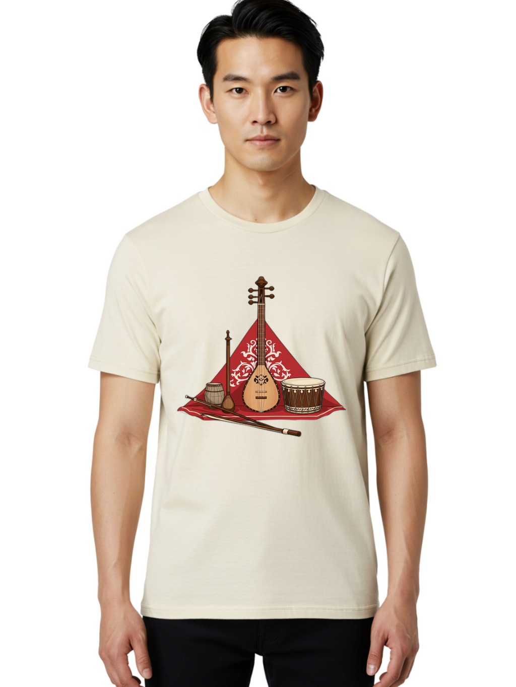Traditional-Musical-Instruments Men'S Graphic Tee, 100% Cotton, Comfortable Casual Summer Wear, Machine Washable, Vintage Camera, Old Camera, Antique Camera, Black Camera, Classic Photography, Photography Equipment, Nostalgic Device, Ban834
