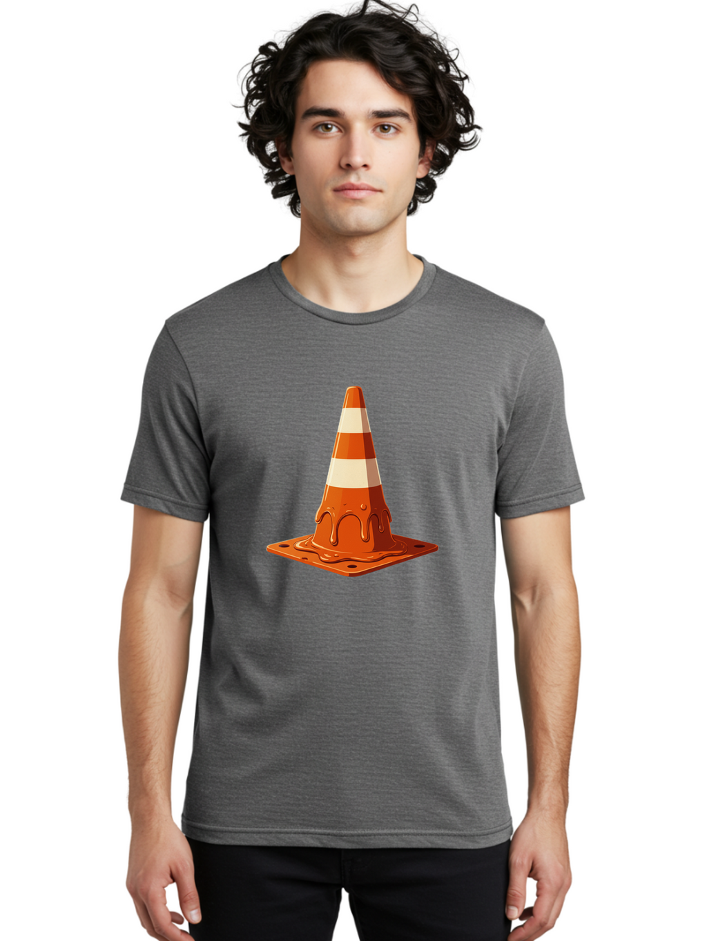 Traffic-Cone-2 Men'S Graphic Tee, 100% Cotton, Comfortable Casual Summer Wear, Machine Washable, Vintage Camera, Old Camera, Antique Camera, Black Camera, Classic Photography, Photography Equipment, Nostalgic Device, Film Camera, Camera Art Ban837