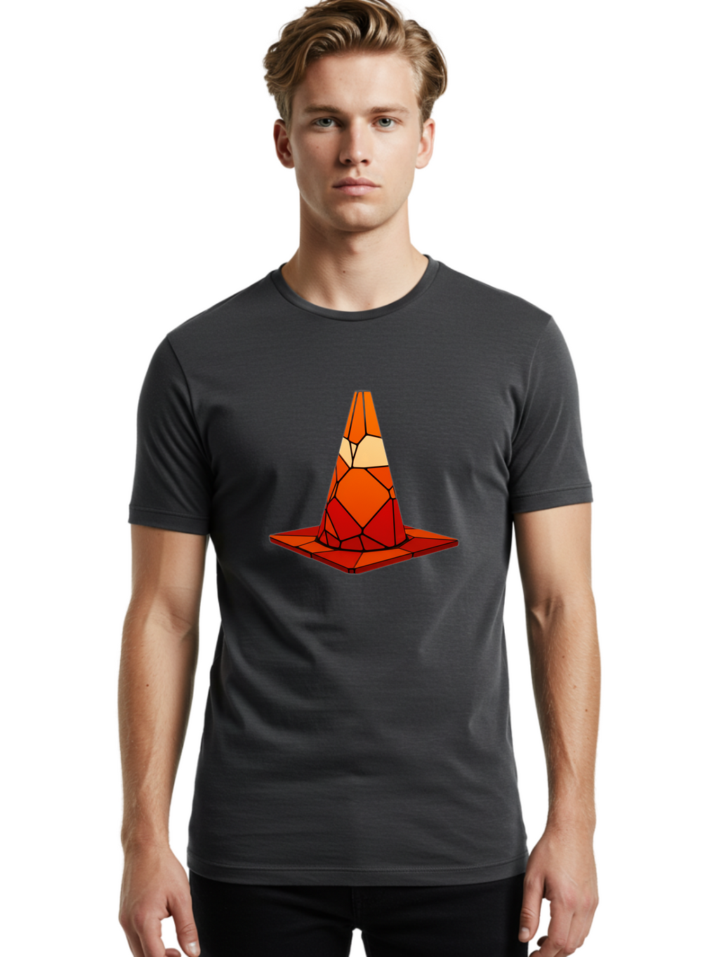 Traffic-Cone-3 Men'S Graphic Tee, 100% Cotton, Comfortable Casual Summer Wear, Machine Washable, Vintage Camera, Old Camera, Antique Camera, Black Camera, Classic Photography, Photography Equipment, Nostalgic Device, Film Camera, Camera Art Ban838
