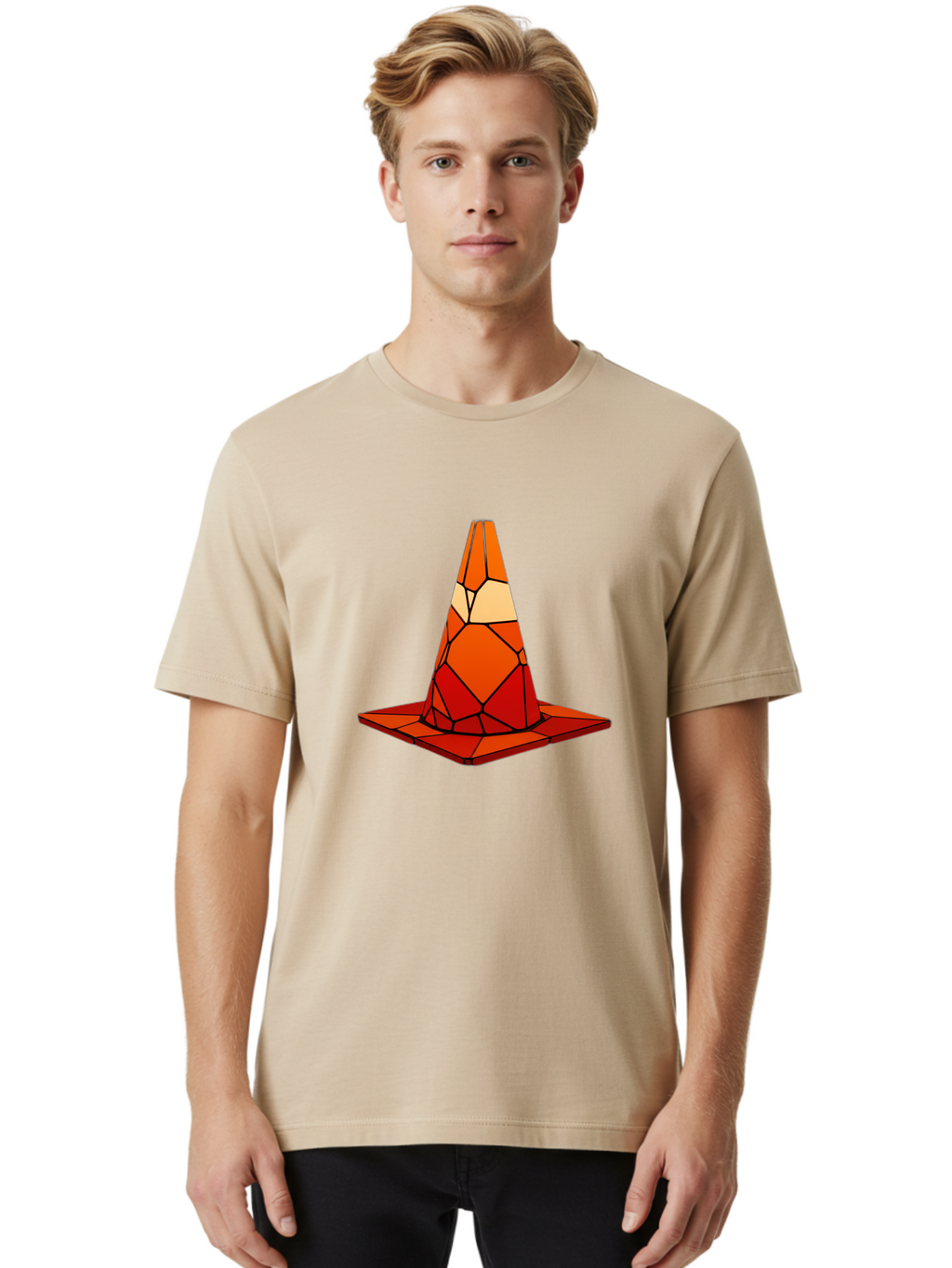 Traffic-Cone-3 Men'S Graphic Tee, 100% Cotton, Comfortable Casual Summer Wear, Machine Washable, Vintage Camera, Old Camera, Antique Camera, Black Camera, Classic Photography, Photography Equipment, Nostalgic Device, Film Camera, Camera Art Ban838