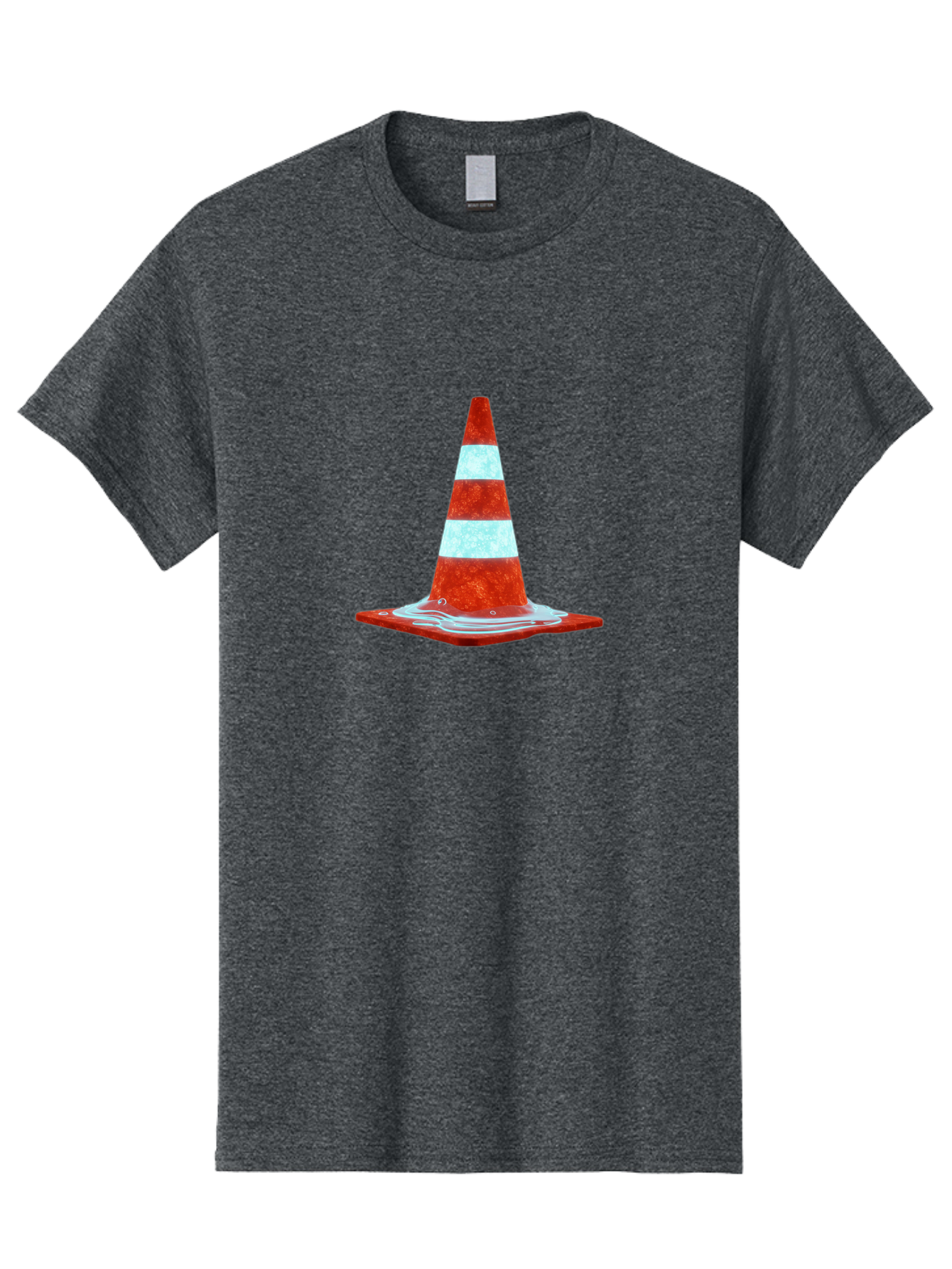 Traffic-Cone-Melting-1 Men'S Graphic Tee, 100% Cotton, Comfortable Casual Summer Wear, Machine Washable, Vintage Camera, Old Camera, Antique Camera, Black Camera, Classic Photography, Photography Equipment, Nostalgic Device, Film Camera, Ban841
