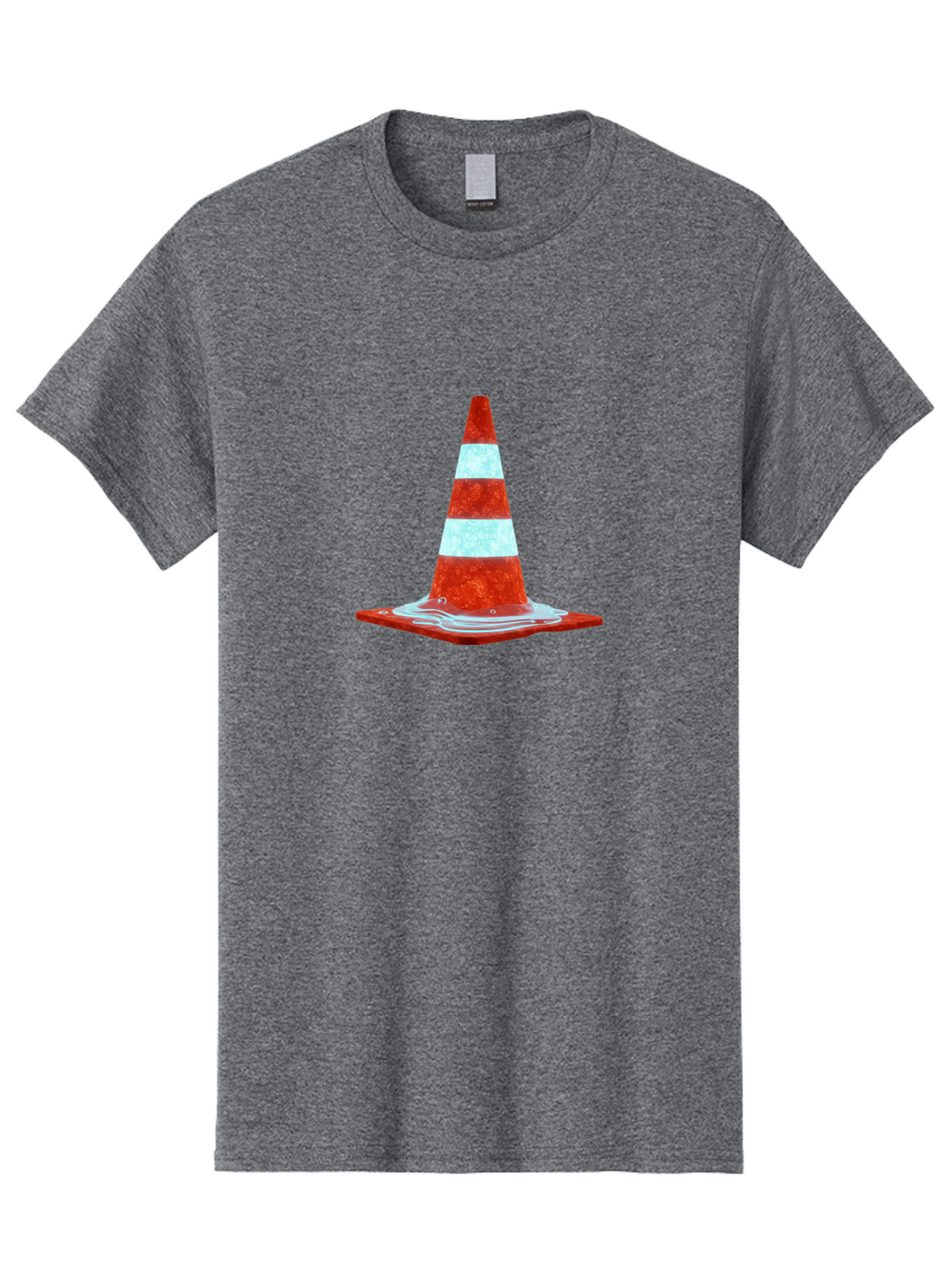 Traffic-Cone-Melting-1 Men'S Graphic Tee, 100% Cotton, Comfortable Casual Summer Wear, Machine Washable, Vintage Camera, Old Camera, Antique Camera, Black Camera, Classic Photography, Photography Equipment, Nostalgic Device, Film Camera, Ban841
