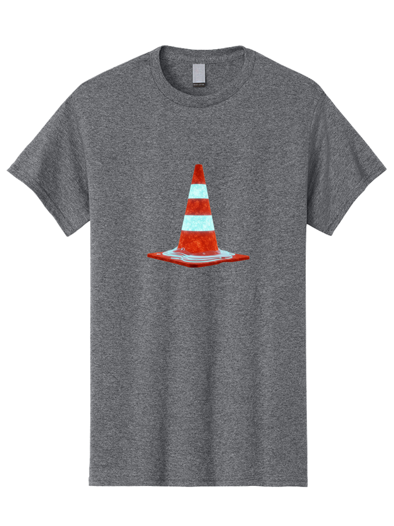 Traffic-Cone-Melting-1 Men'S Graphic Tee, 100% Cotton, Comfortable Casual Summer Wear, Machine Washable, Vintage Camera, Old Camera, Antique Camera, Black Camera, Classic Photography, Photography Equipment, Nostalgic Device, Film Camera, Ban841