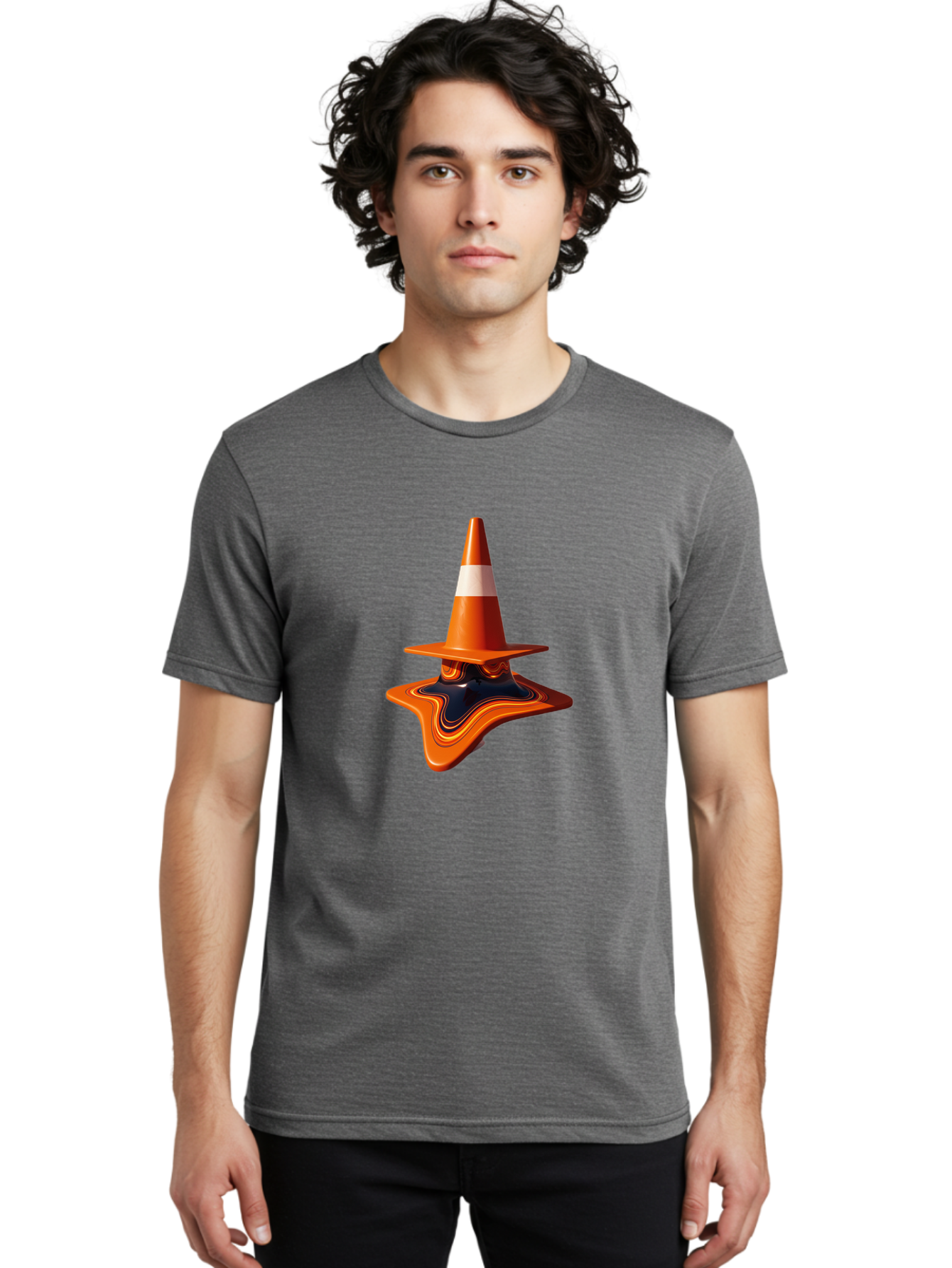 Traffic-Cone-Melting Men'S Graphic Tee, 100% Cotton, Comfortable Casual Summer Wear, Machine Washable, Vintage Camera, Old Camera, Antique Camera, Black Camera, Classic Photography, Photography Equipment, Nostalgic Device, Film Camera, Ban842