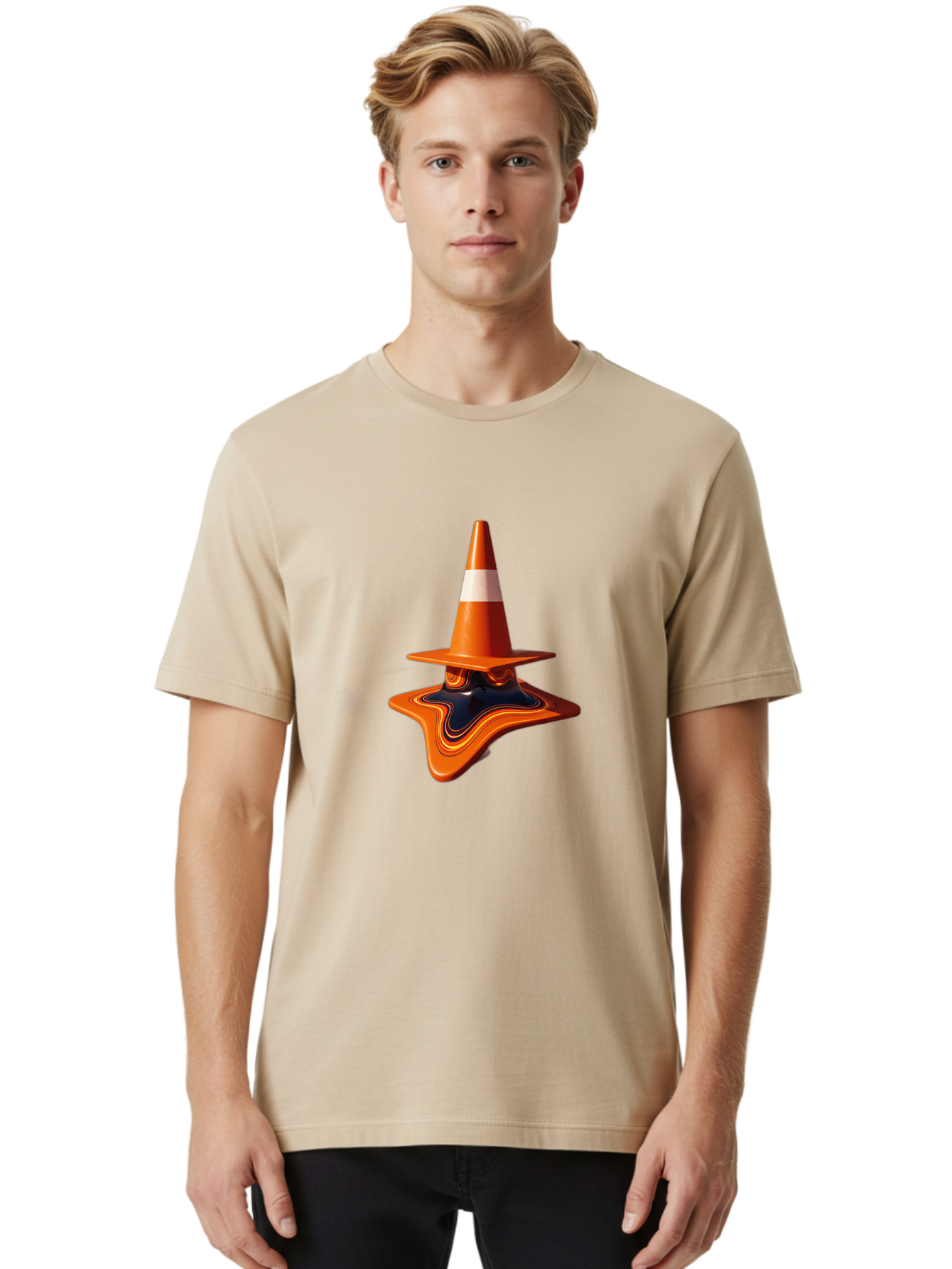 Traffic-Cone-Melting Men'S Graphic Tee, 100% Cotton, Comfortable Casual Summer Wear, Machine Washable, Vintage Camera, Old Camera, Antique Camera, Black Camera, Classic Photography, Photography Equipment, Nostalgic Device, Film Camera, Ban842