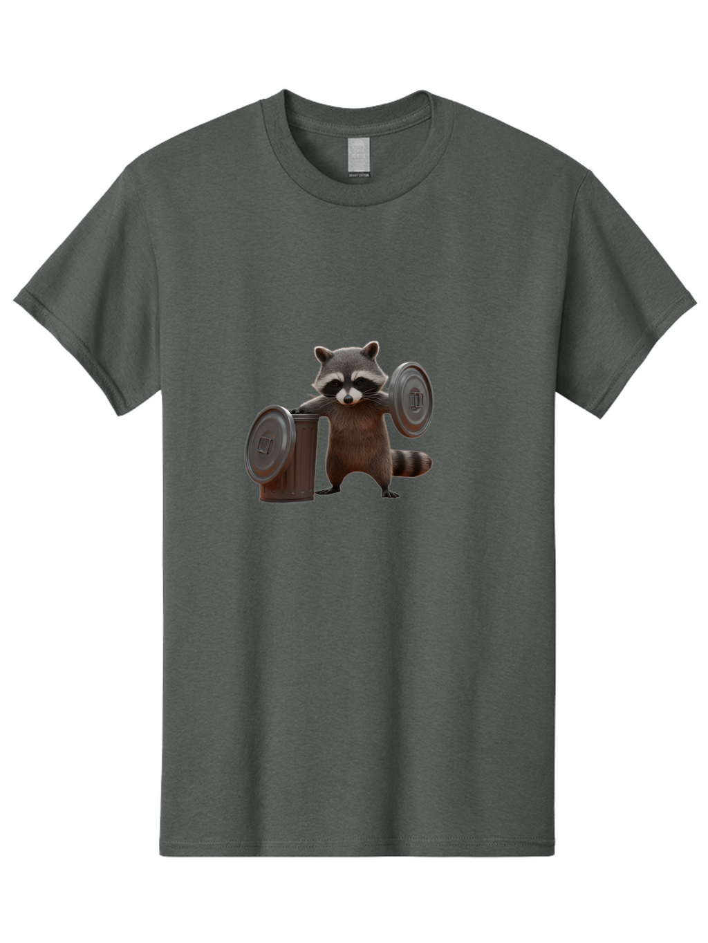 Trash-Can-Dumbbell-Raccoon Men'S Graphic Tee, 100% Cotton, Comfortable Casual Summer Wear, Machine Washable, Vintage Camera, Old Camera, Antique Camera, Black Camera, Classic Photography, Photography Equipment, Nostalgic Device, Film Camera, Ban846