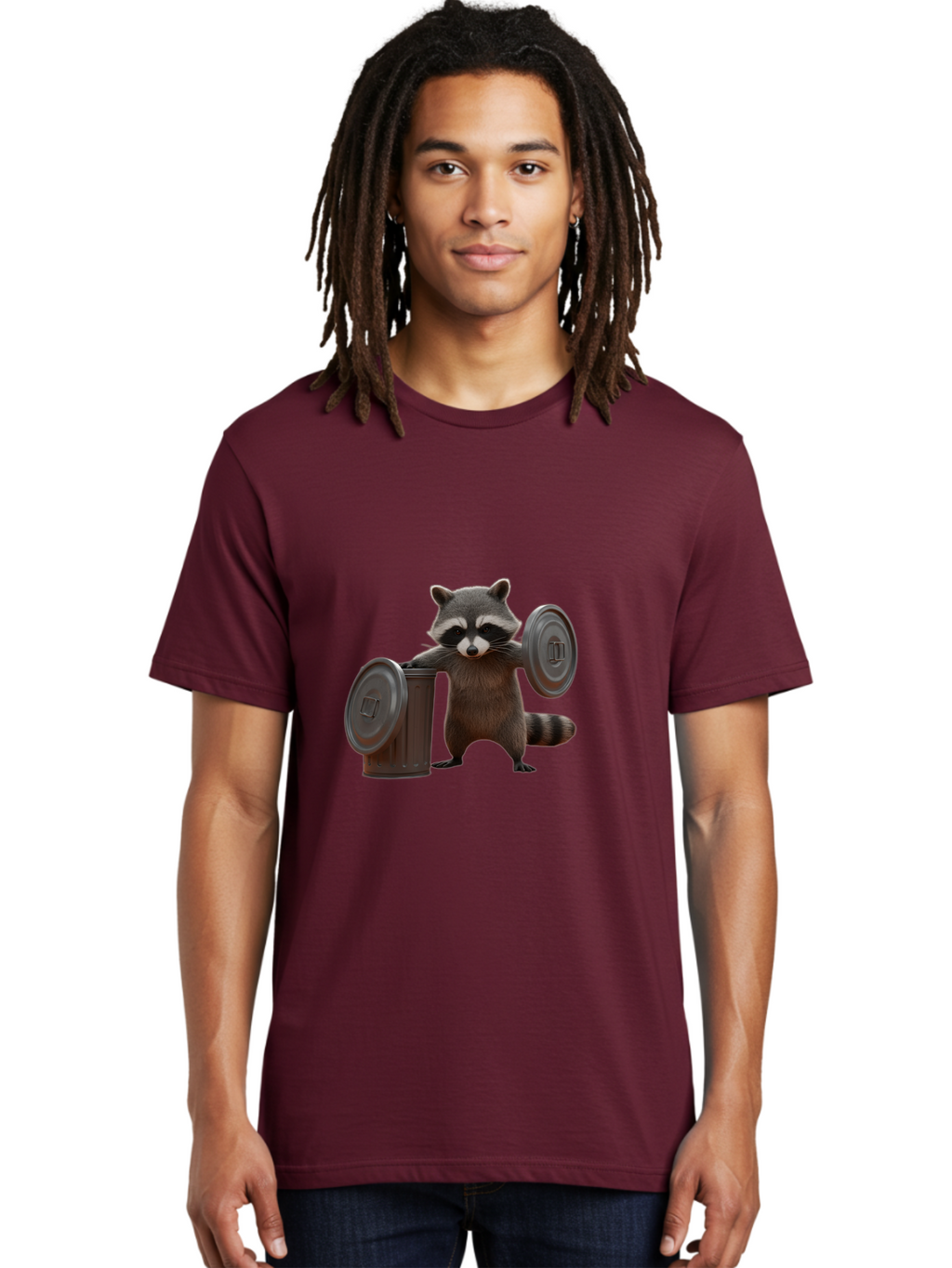 Trash-Can-Dumbbell-Raccoon Men'S Graphic Tee, 100% Cotton, Comfortable Casual Summer Wear, Machine Washable, Vintage Camera, Old Camera, Antique Camera, Black Camera, Classic Photography, Photography Equipment, Nostalgic Device, Film Camera, Ban846