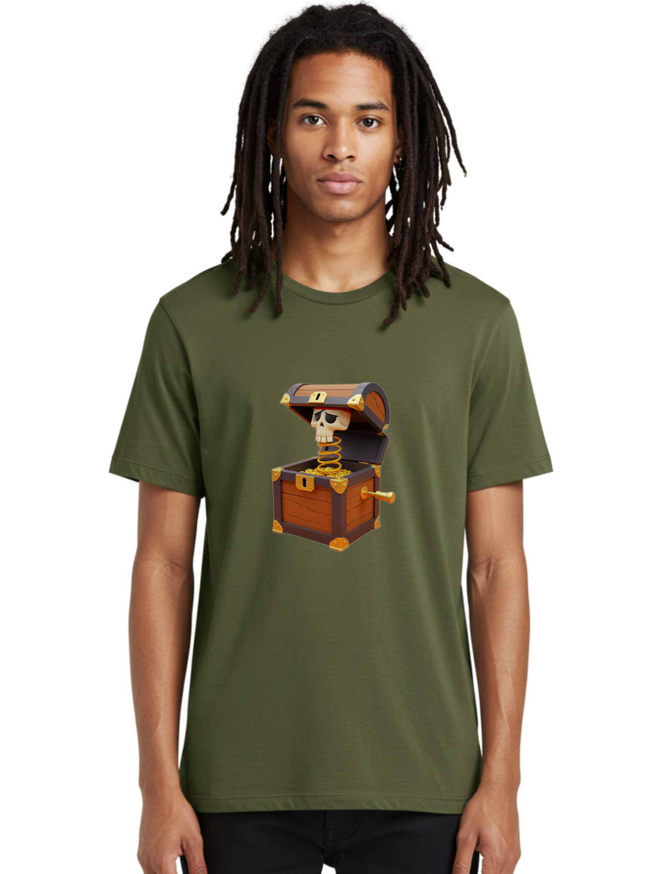 Treasure-Chest-Jack-In-The-Box Men'S Graphic Tee, 100% Cotton, Comfortable Casual Summer Wear, Machine Washable, Vintage Camera, Old Camera, Antique Camera, Black Camera, Classic Photography, Photography Equipment, Nostalgic Device, Ban847