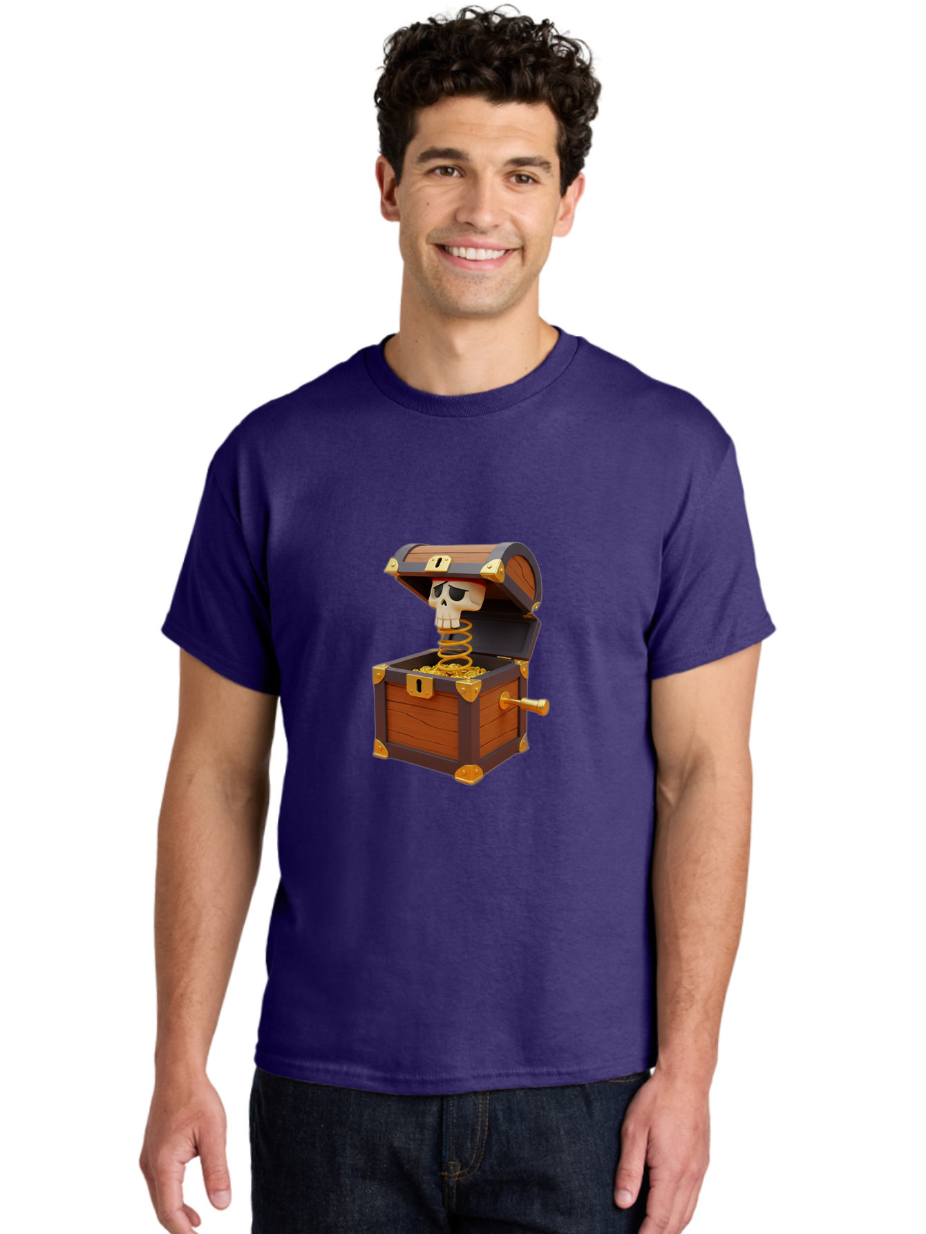 Treasure-Chest-Jack-In-The-Box Men'S Graphic Tee, 100% Cotton, Comfortable Casual Summer Wear, Machine Washable, Vintage Camera, Old Camera, Antique Camera, Black Camera, Classic Photography, Photography Equipment, Nostalgic Device, Ban847