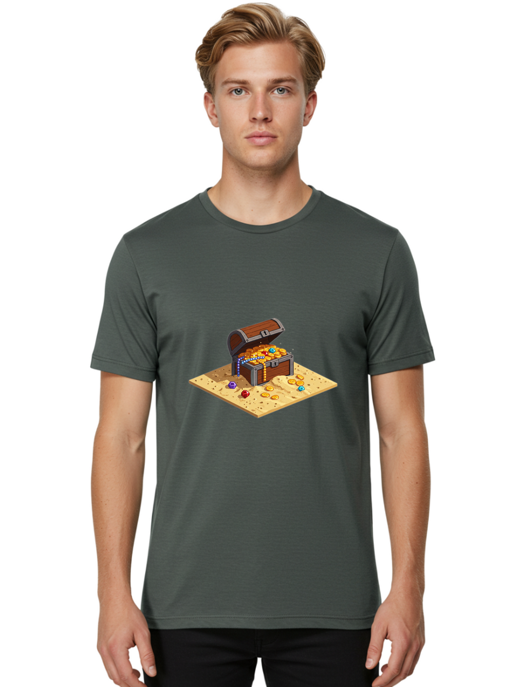 Treasure-Chest Men'S Graphic Tee, 100% Cotton, Comfortable Casual Summer Wear, Machine Washable, Vintage Camera, Old Camera, Antique Camera, Black Camera, Classic Photography, Photography Equipment, Nostalgic Device, Film Camera, Camera Art Ban848