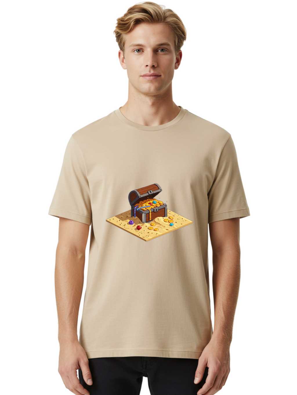 Treasure-Chest Men'S Graphic Tee, 100% Cotton, Comfortable Casual Summer Wear, Machine Washable, Vintage Camera, Old Camera, Antique Camera, Black Camera, Classic Photography, Photography Equipment, Nostalgic Device, Film Camera, Camera Art Ban848