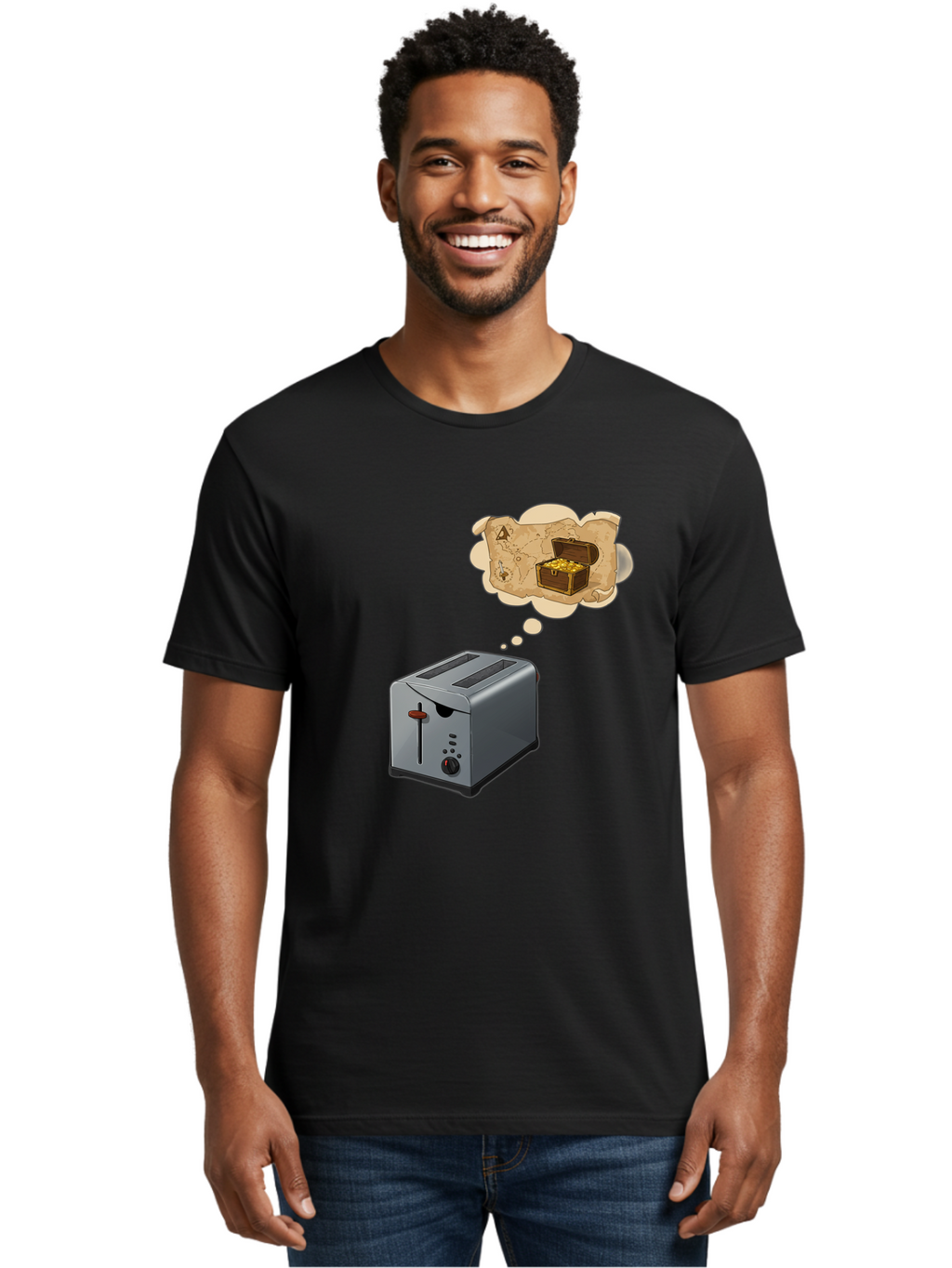 Treasure-Toaster Men'S Graphic Tee, 100% Cotton, Comfortable Casual Summer Wear, Machine Washable, Vintage Camera, Old Camera, Antique Camera, Black Camera, Classic Photography, Photography Equipment, Nostalgic Device, Film Camera, Camera Art Ban849
