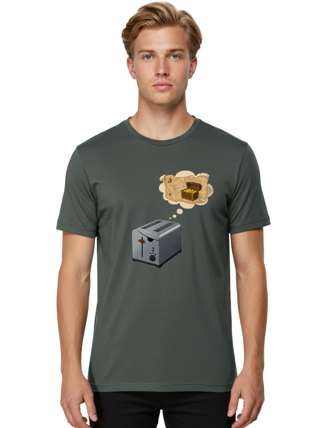 Treasure-Toaster Men'S Graphic Tee, 100% Cotton, Comfortable Casual Summer Wear, Machine Washable, Vintage Camera, Old Camera, Antique Camera, Black Camera, Classic Photography, Photography Equipment, Nostalgic Device, Film Camera, Camera Art Ban849