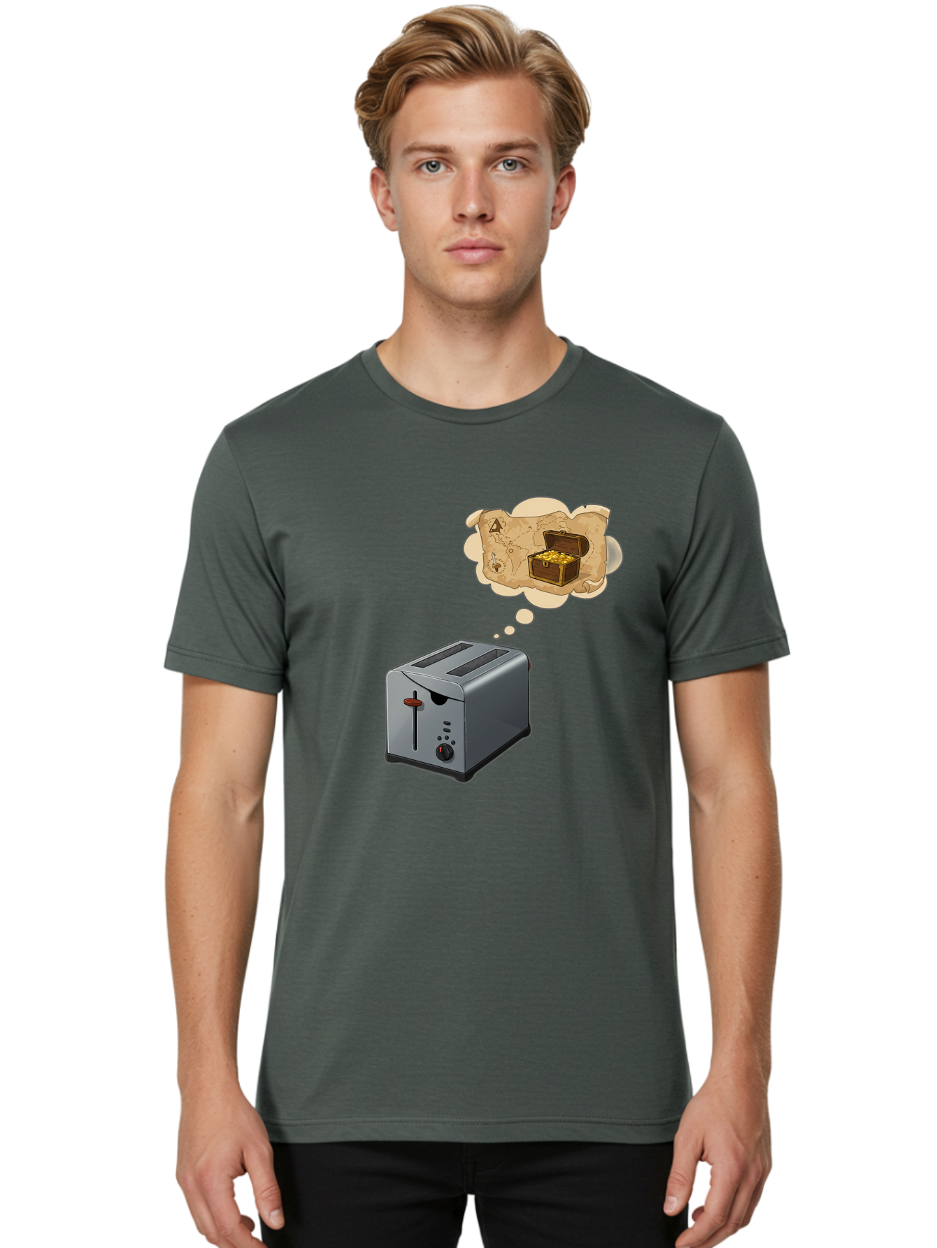 Treasure-Toaster Men'S Graphic Tee, 100% Cotton, Comfortable Casual Summer Wear, Machine Washable, Vintage Camera, Old Camera, Antique Camera, Black Camera, Classic Photography, Photography Equipment, Nostalgic Device, Film Camera, Camera Art Ban849