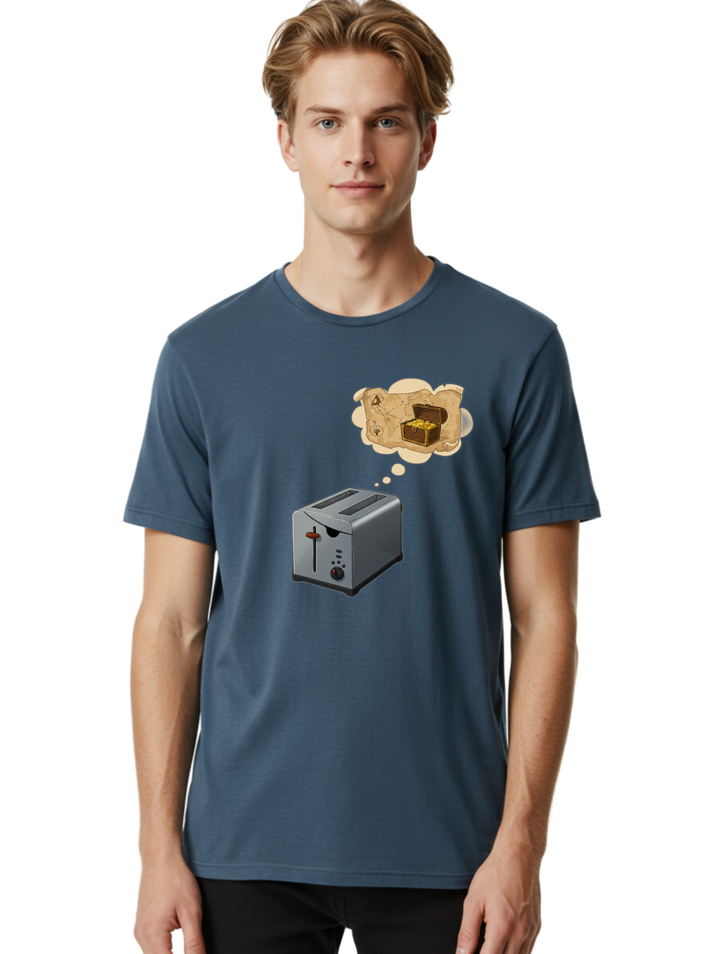 Treasure-Toaster Men'S Graphic Tee, 100% Cotton, Comfortable Casual Summer Wear, Machine Washable, Vintage Camera, Old Camera, Antique Camera, Black Camera, Classic Photography, Photography Equipment, Nostalgic Device, Film Camera, Camera Art Ban849