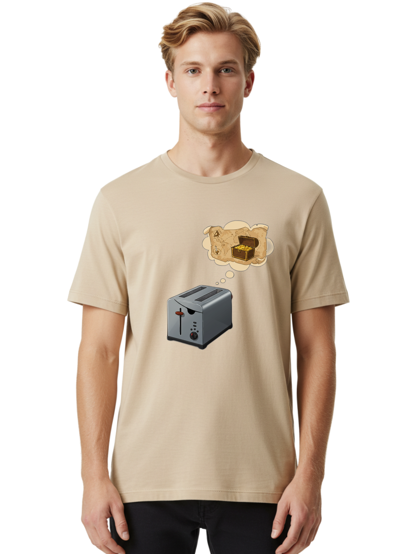 Treasure-Toaster Men'S Graphic Tee, 100% Cotton, Comfortable Casual Summer Wear, Machine Washable, Vintage Camera, Old Camera, Antique Camera, Black Camera, Classic Photography, Photography Equipment, Nostalgic Device, Film Camera, Camera Art Ban849