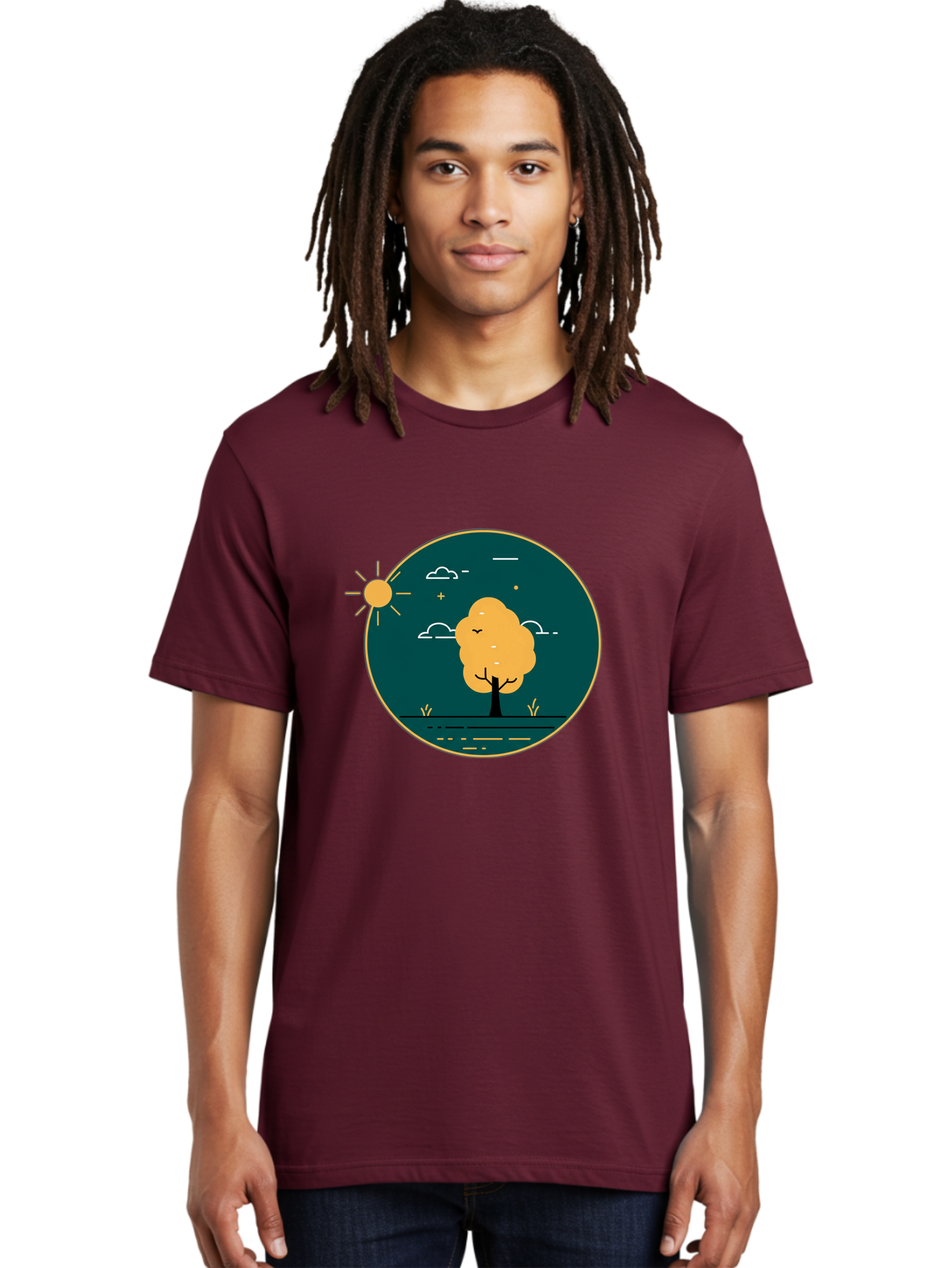 Tree-By-The-Water Men'S Graphic Tee, 100% Cotton, Comfortable Casual Summer Wear, Machine Washable, Vintage Camera, Old Camera, Antique Camera, Black Camera, Classic Photography, Photography Equipment, Nostalgic Device, Film Camera, Camera Art Ban850