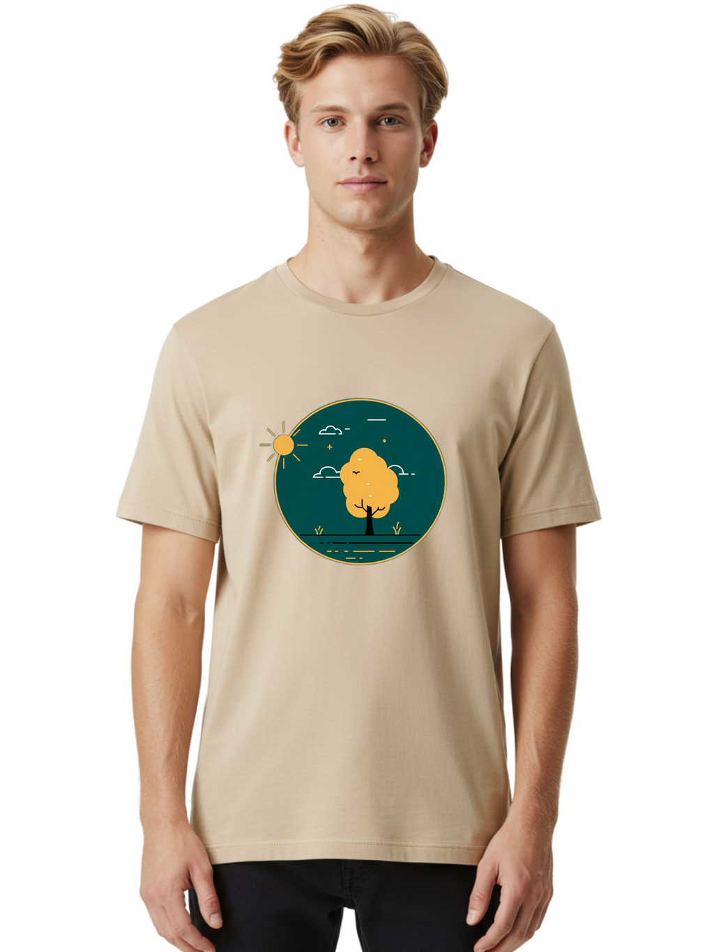 Tree-By-The-Water Men'S Graphic Tee, 100% Cotton, Comfortable Casual Summer Wear, Machine Washable, Vintage Camera, Old Camera, Antique Camera, Black Camera, Classic Photography, Photography Equipment, Nostalgic Device, Film Camera, Camera Art Ban850