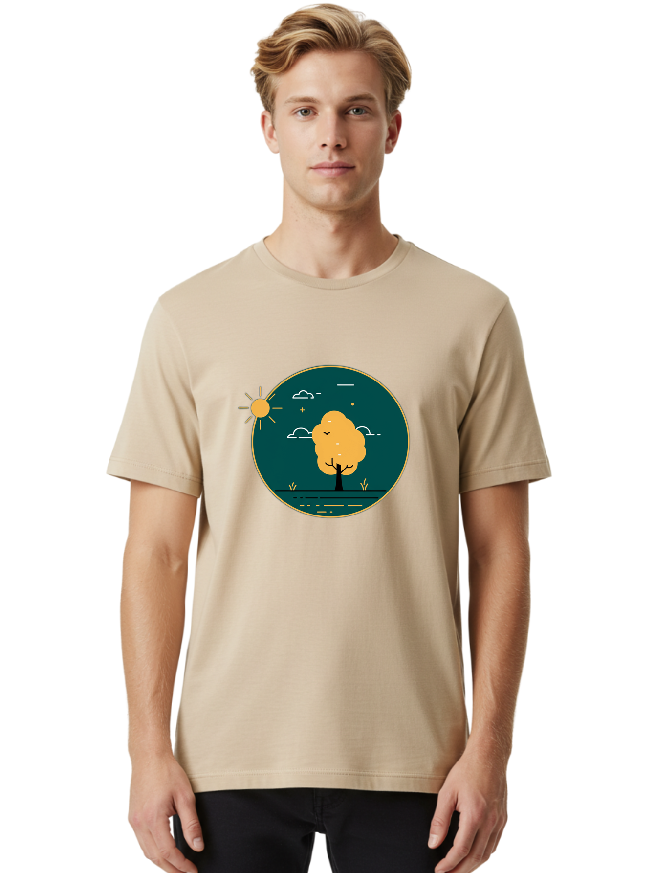 Tree-By-The-Water Men'S Graphic Tee, 100% Cotton, Comfortable Casual Summer Wear, Machine Washable, Vintage Camera, Old Camera, Antique Camera, Black Camera, Classic Photography, Photography Equipment, Nostalgic Device, Film Camera, Camera Art Ban850