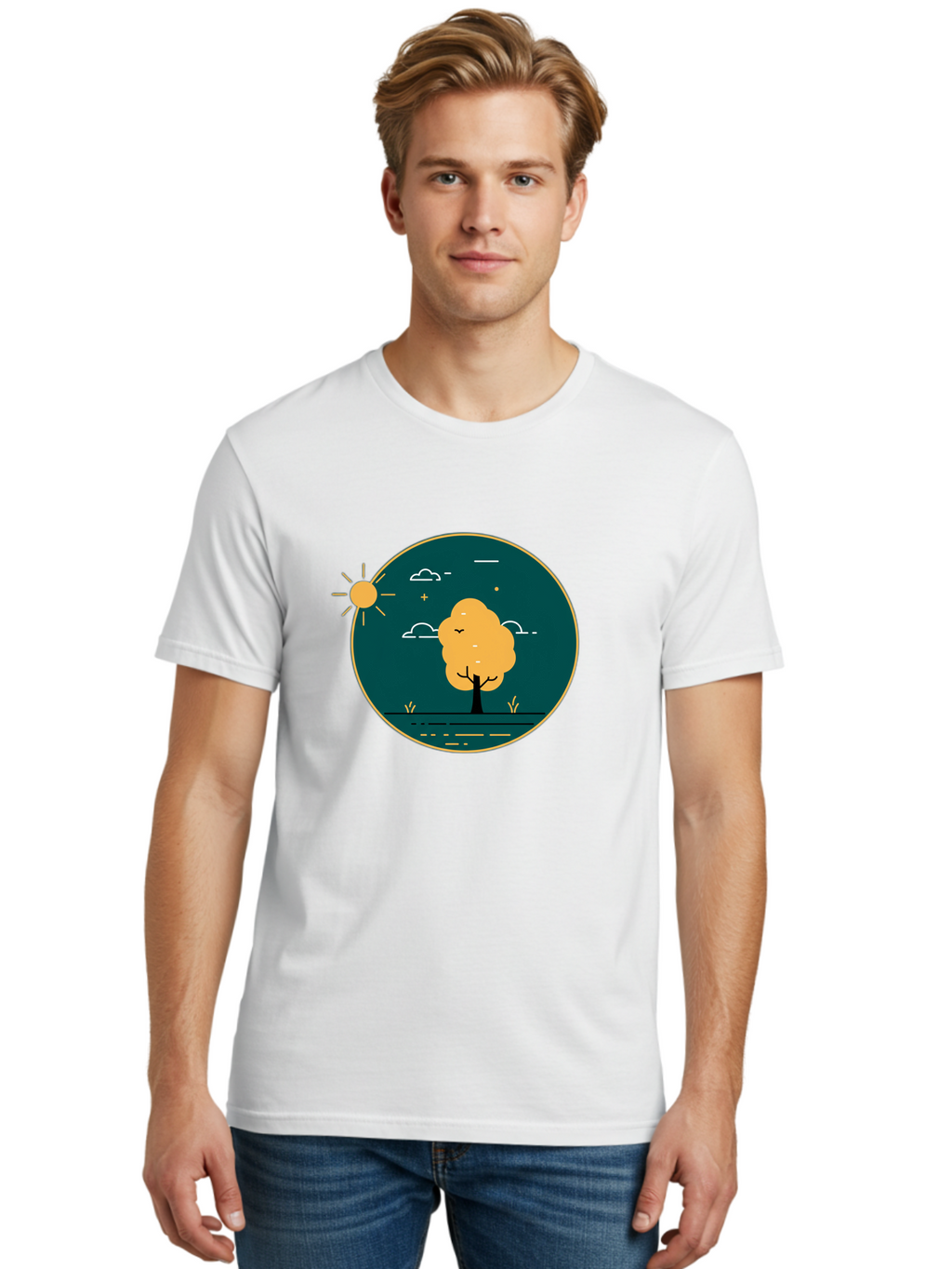 Tree-By-The-Water Men'S Graphic Tee, 100% Cotton, Comfortable Casual Summer Wear, Machine Washable, Vintage Camera, Old Camera, Antique Camera, Black Camera, Classic Photography, Photography Equipment, Nostalgic Device, Film Camera, Camera Art Ban850