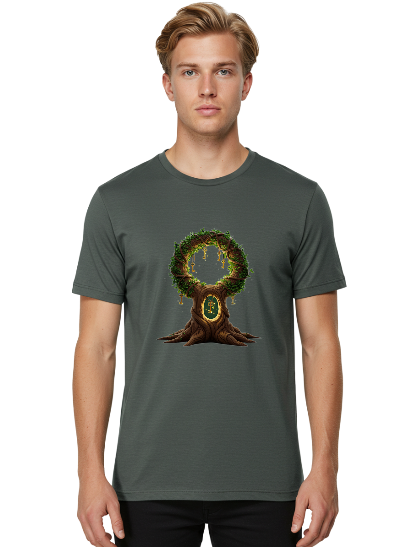 Tree-Of-Keys Men'S Graphic Tee, 100% Cotton, Comfortable Casual Summer Wear, Machine Washable, Vintage Camera, Old Camera, Antique Camera, Black Camera, Classic Photography, Photography Equipment, Nostalgic Device, Film Camera, Camera Art Ban852