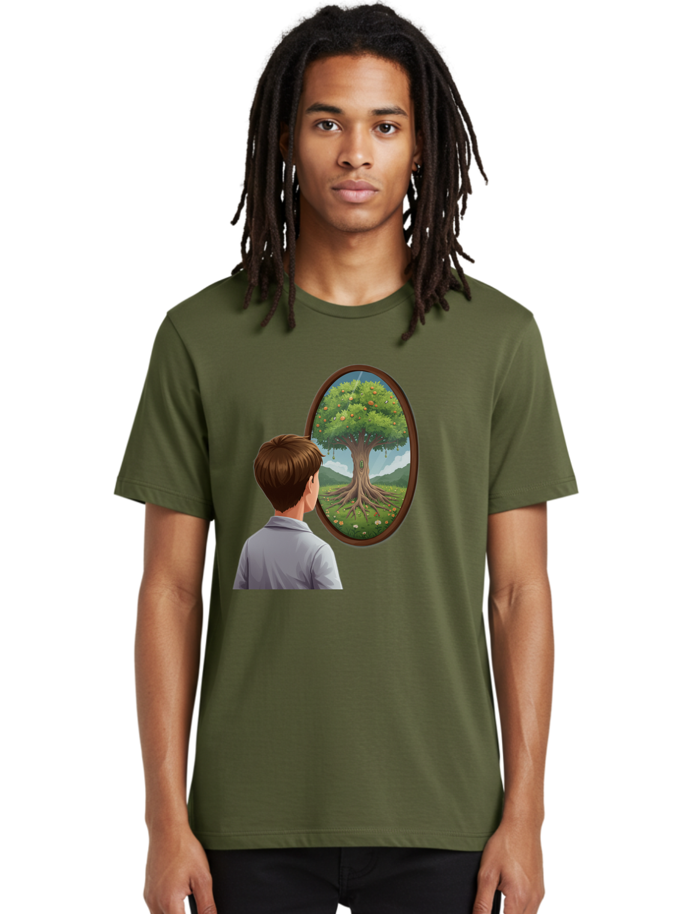 Tree-Of-Life-Mirror Men'S Graphic Tee, 100% Cotton, Comfortable Casual Summer Wear, Machine Washable, Vintage Camera, Old Camera, Antique Camera, Black Camera, Classic Photography, Photography Equipment, Nostalgic Device, Film Camera, Ban853