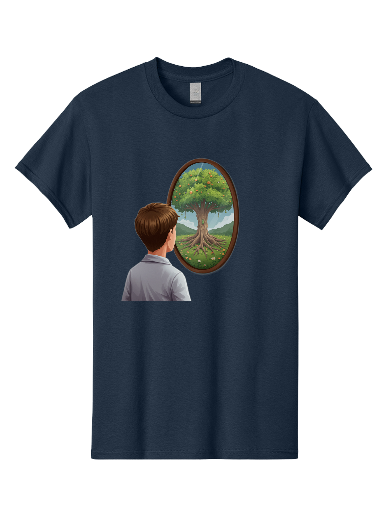 Tree-Of-Life-Mirror Men'S Graphic Tee, 100% Cotton, Comfortable Casual Summer Wear, Machine Washable, Vintage Camera, Old Camera, Antique Camera, Black Camera, Classic Photography, Photography Equipment, Nostalgic Device, Film Camera, Ban853