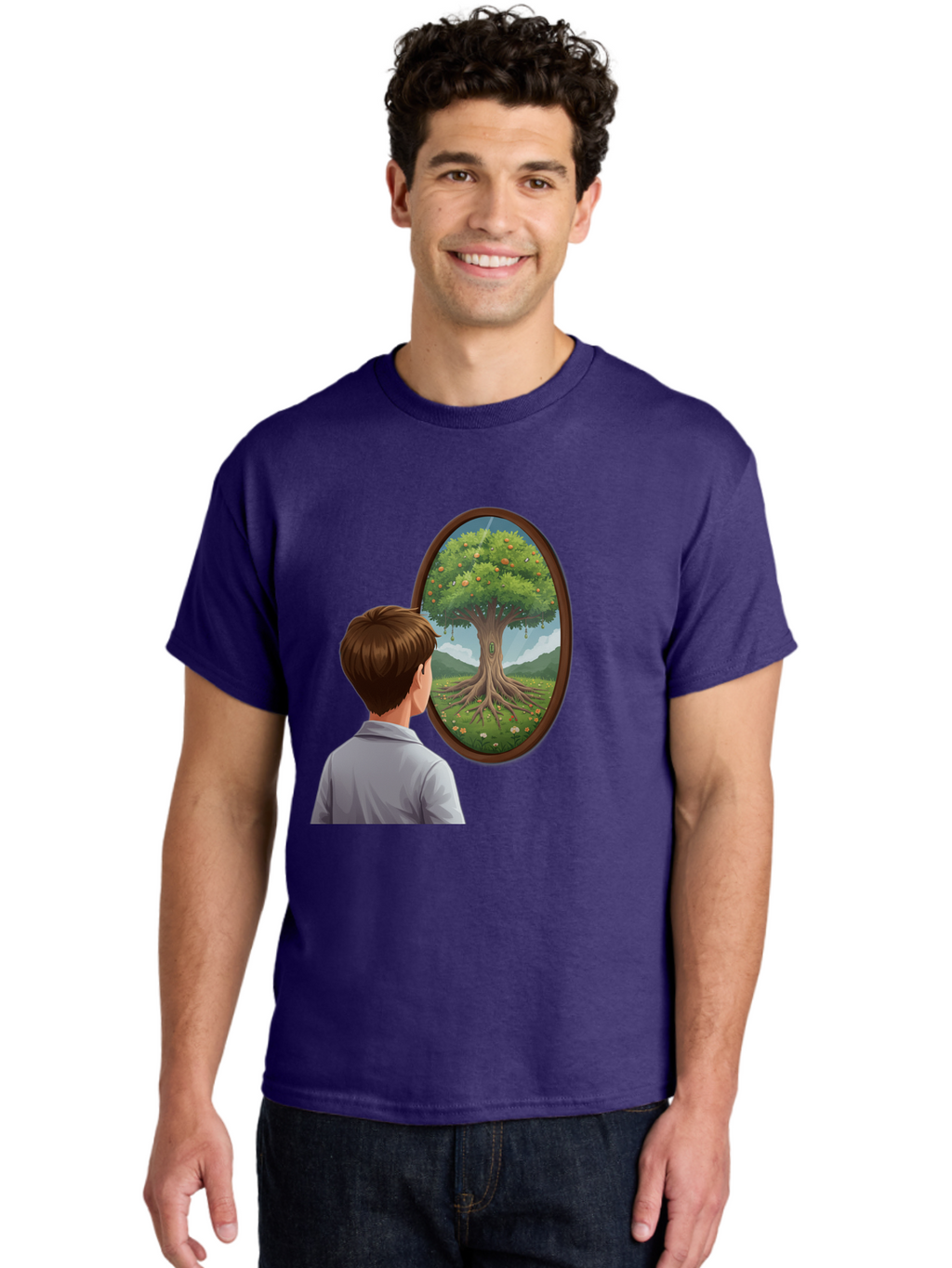 Tree-Of-Life-Mirror Men'S Graphic Tee, 100% Cotton, Comfortable Casual Summer Wear, Machine Washable, Vintage Camera, Old Camera, Antique Camera, Black Camera, Classic Photography, Photography Equipment, Nostalgic Device, Film Camera, Ban853