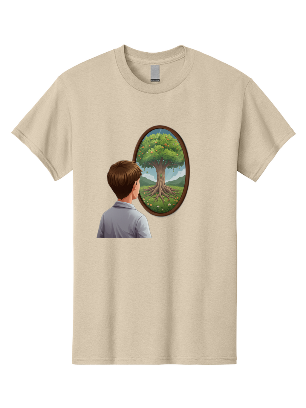 Tree-Of-Life-Mirror Men'S Graphic Tee, 100% Cotton, Comfortable Casual Summer Wear, Machine Washable, Vintage Camera, Old Camera, Antique Camera, Black Camera, Classic Photography, Photography Equipment, Nostalgic Device, Film Camera, Ban853
