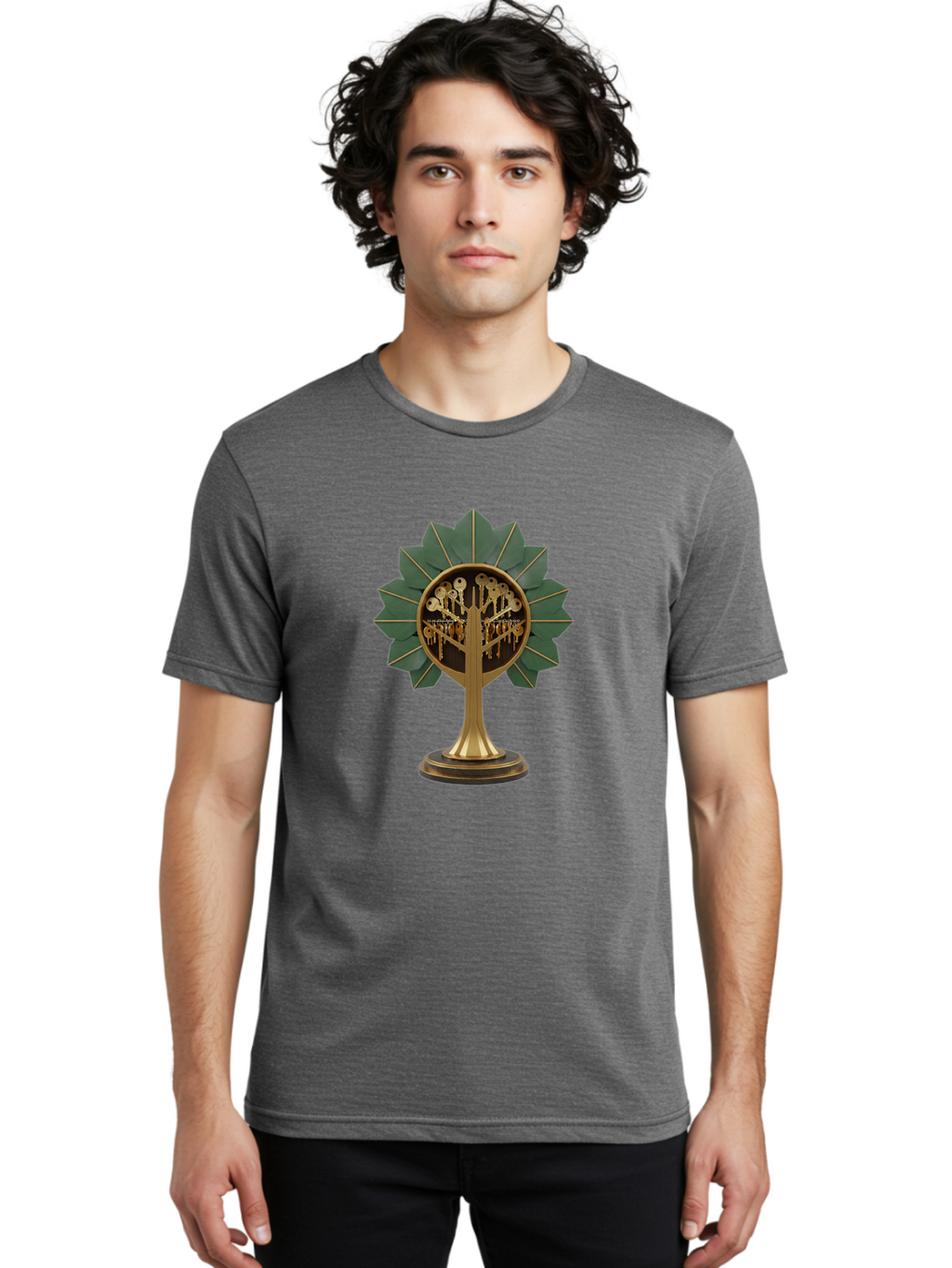 Tree-Of-Life Men'S Graphic Tee, 100% Cotton, Comfortable Casual Summer Wear, Machine Washable, Vintage Camera, Old Camera, Antique Camera, Black Camera, Classic Photography, Photography Equipment, Nostalgic Device, Film Camera, Camera Art Ban854