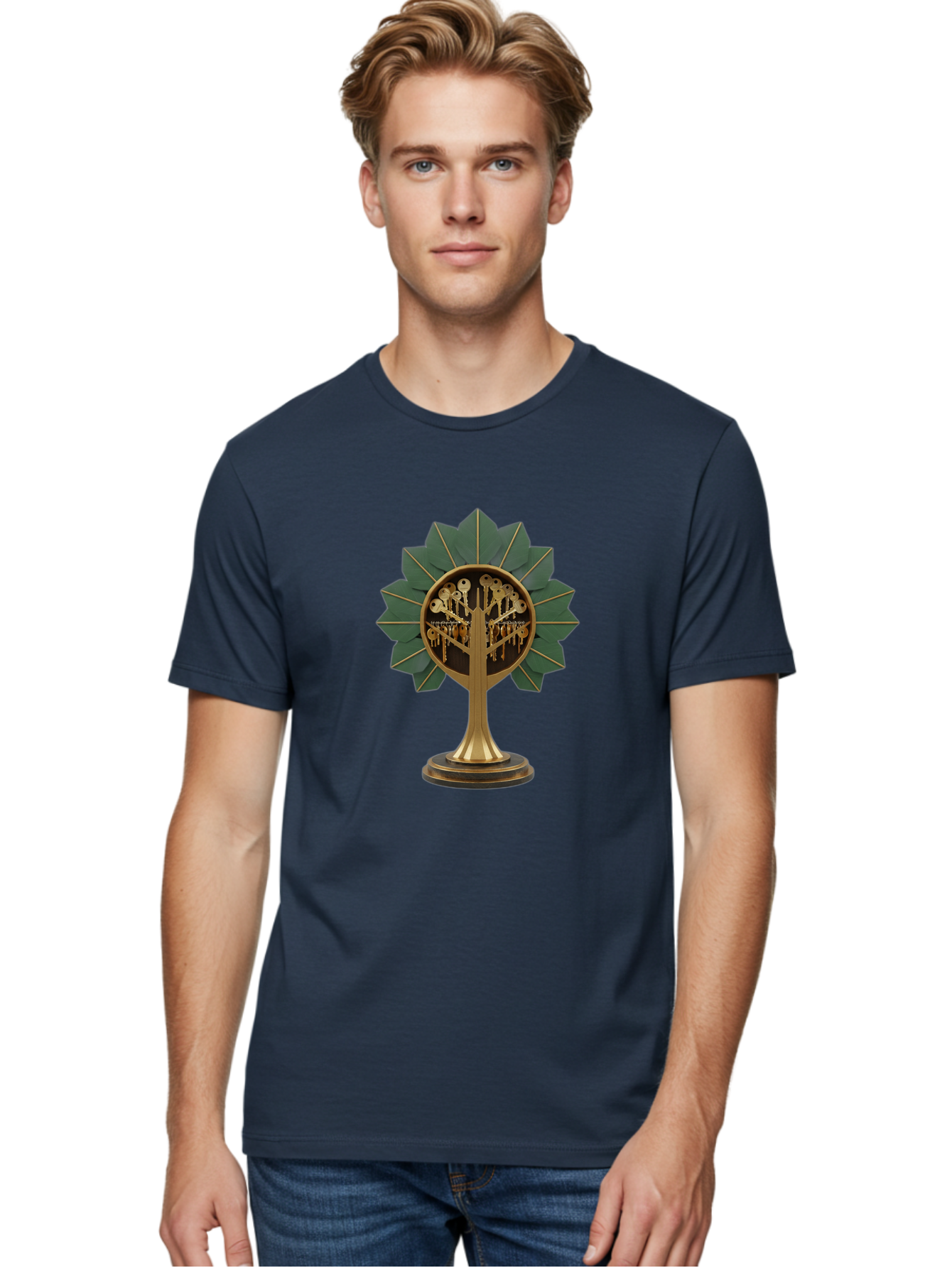 Tree-Of-Life Men'S Graphic Tee, 100% Cotton, Comfortable Casual Summer Wear, Machine Washable, Vintage Camera, Old Camera, Antique Camera, Black Camera, Classic Photography, Photography Equipment, Nostalgic Device, Film Camera, Camera Art Ban854